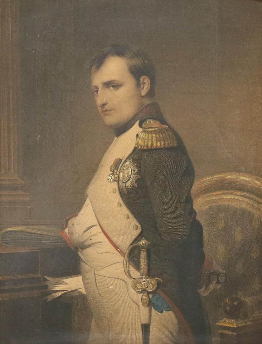 After Delaroche Napoleon Hand Colored Engraving (1 of 4)