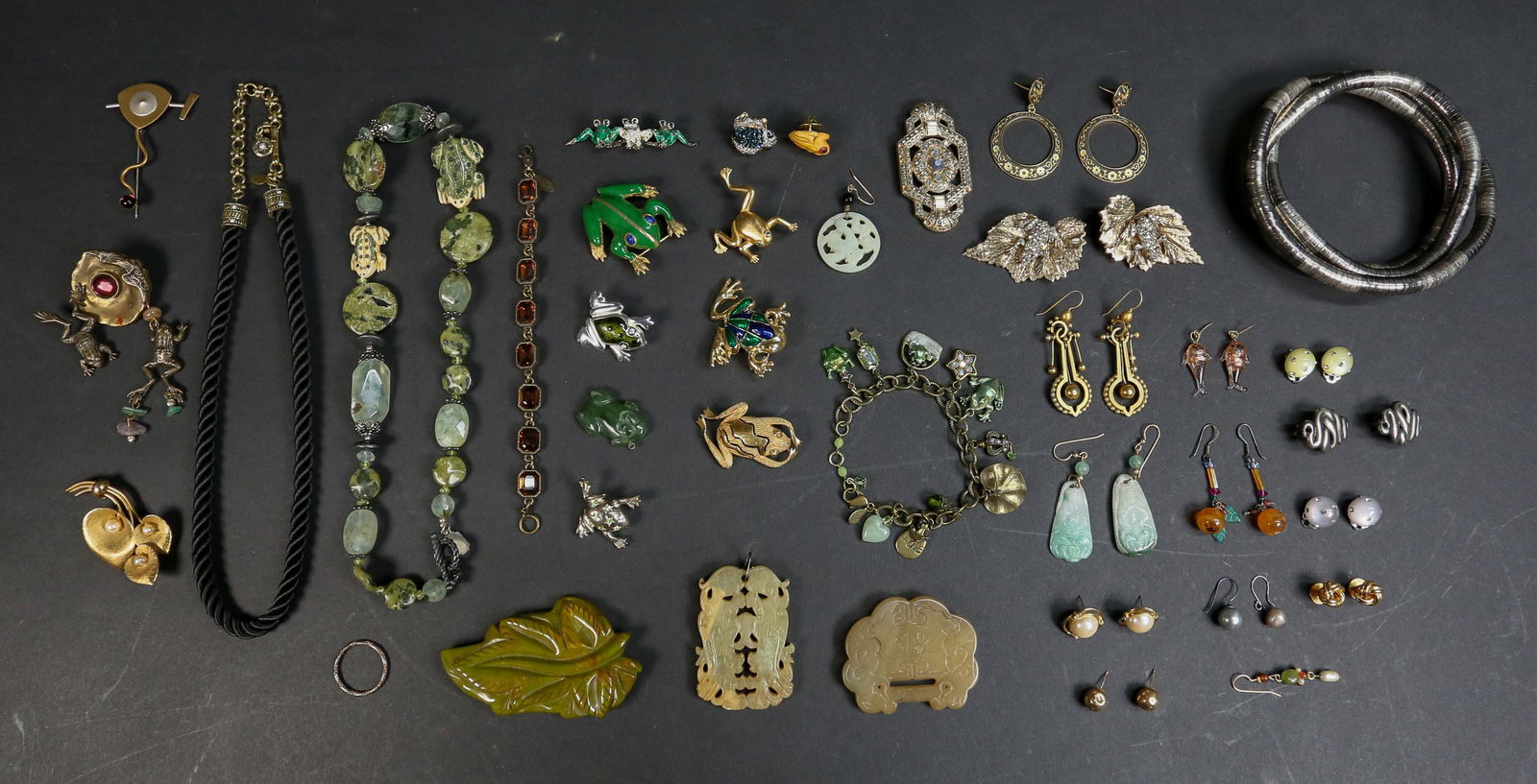 Grouping of Costume & Jade Jewelry (1 of 15)
