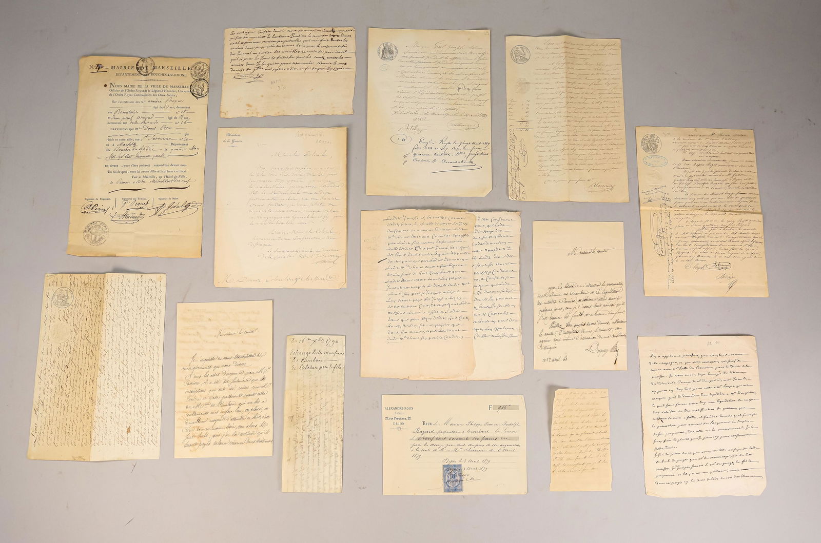 17th, 18th & 19th Century French Documents (1 of 20)