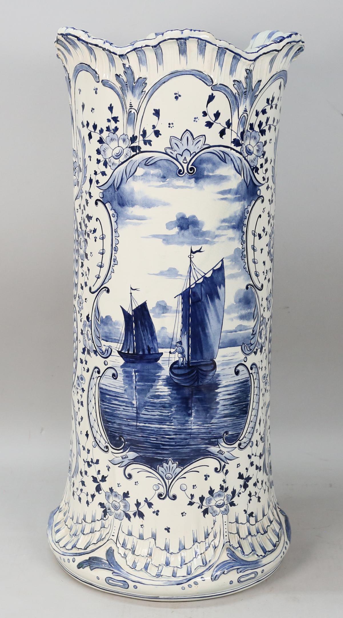 Royal Bonn Delft Porcelain Umbrella Stand (1 of 11)