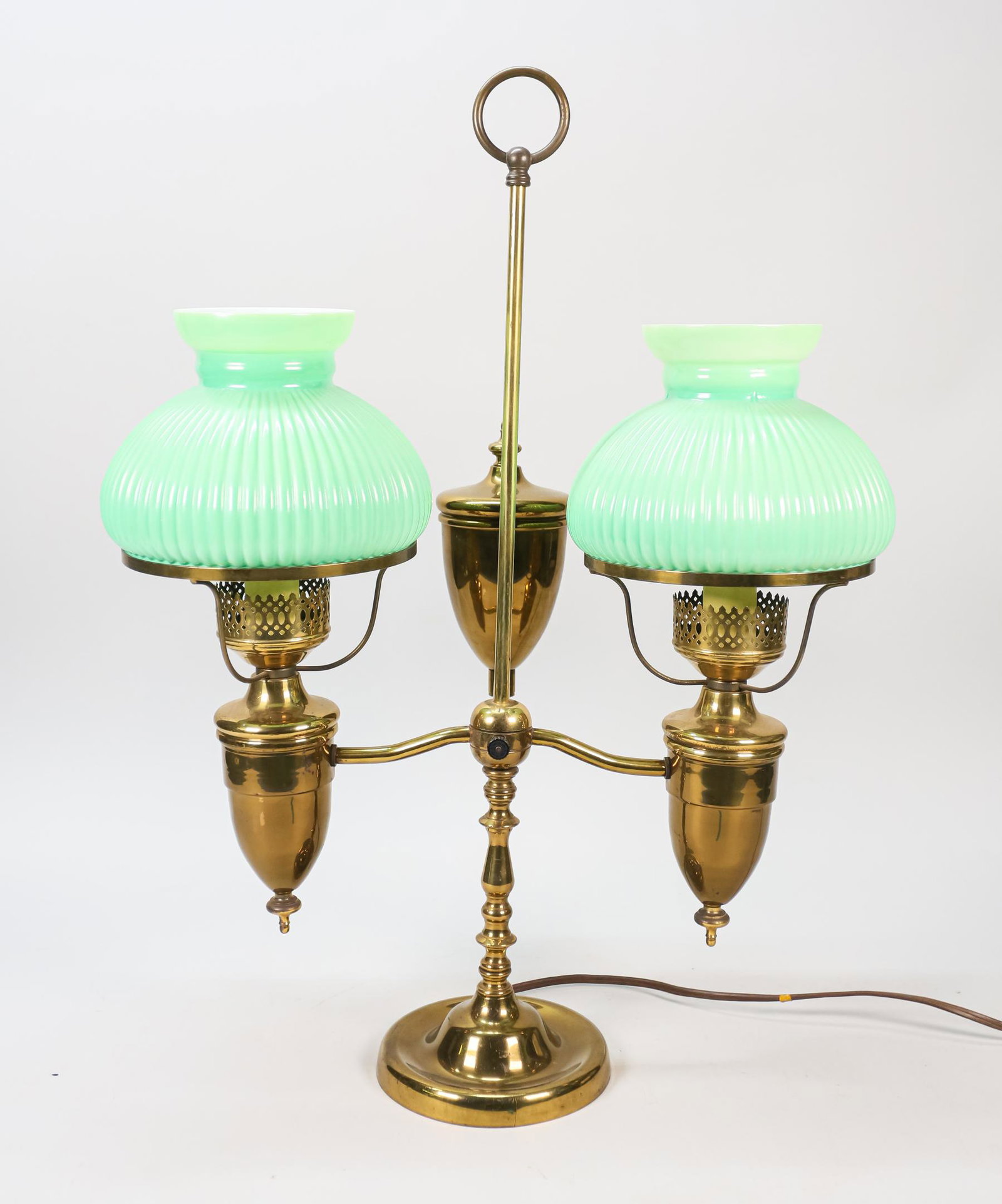 Brass Double Arm Student Lamp (1 of 8)