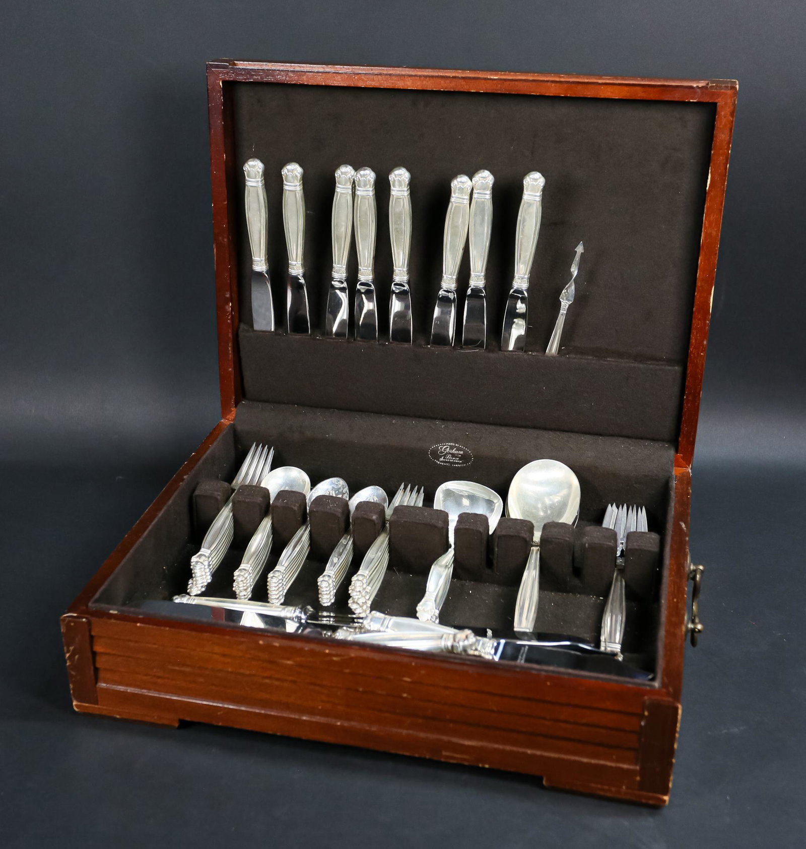 71 Pieces Manchester Copenhagen Sterling Flatware (1 of 17)