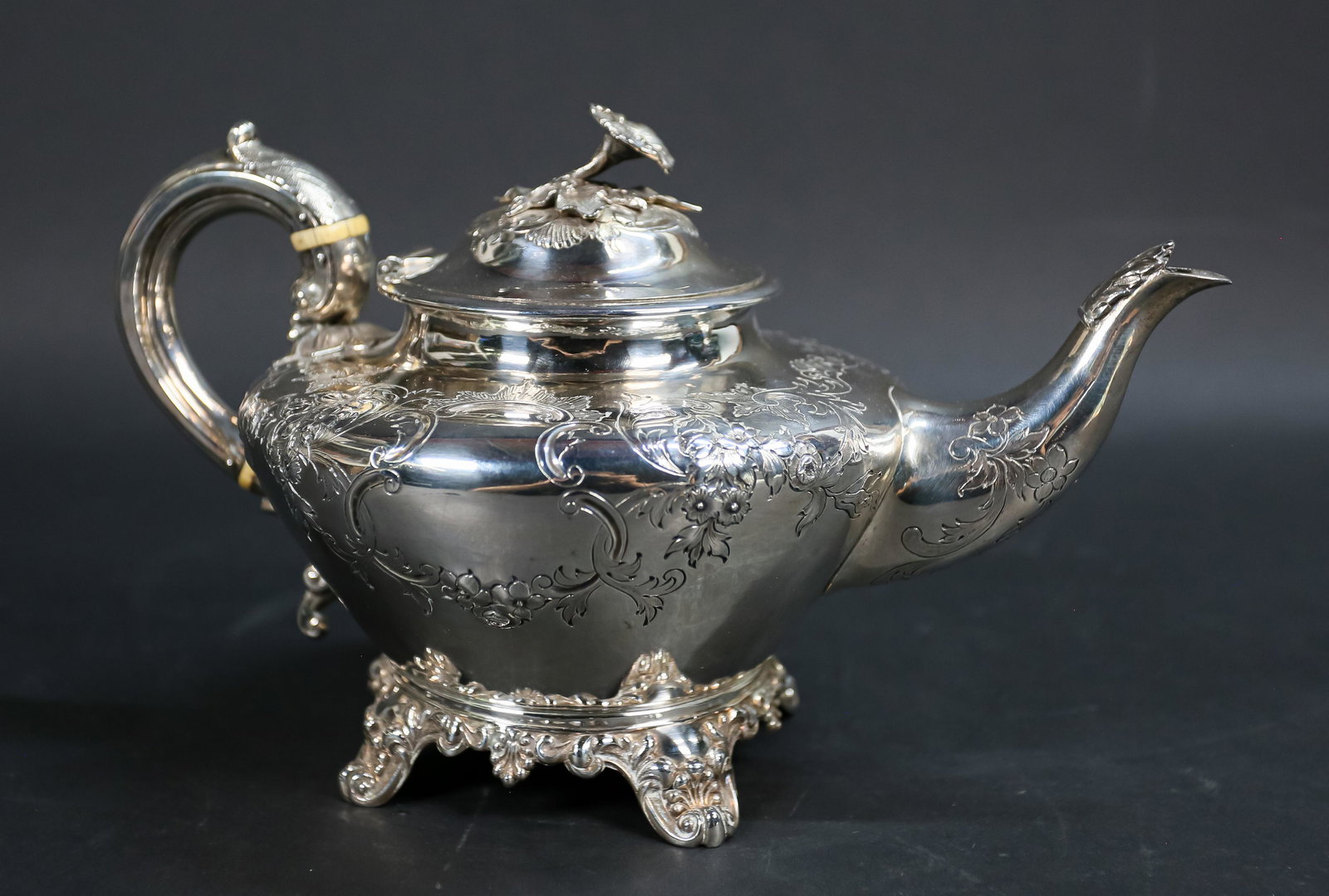 William Robert Smily English Sterling Teapot (1 of 9)