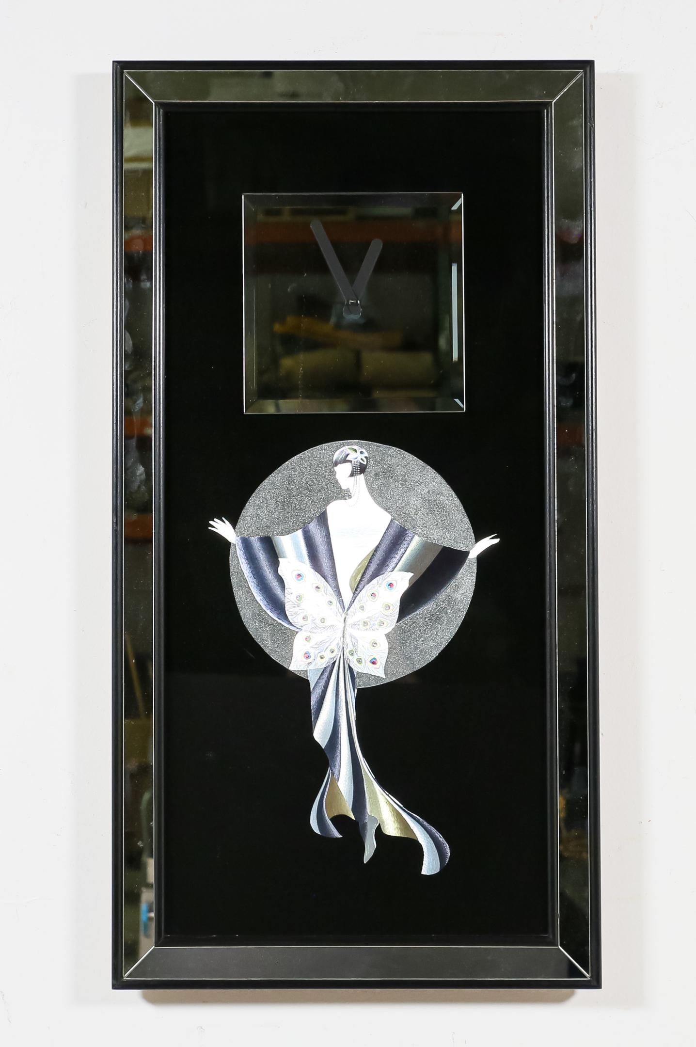Erte Style Mirror Wall Clock (1 of 6)