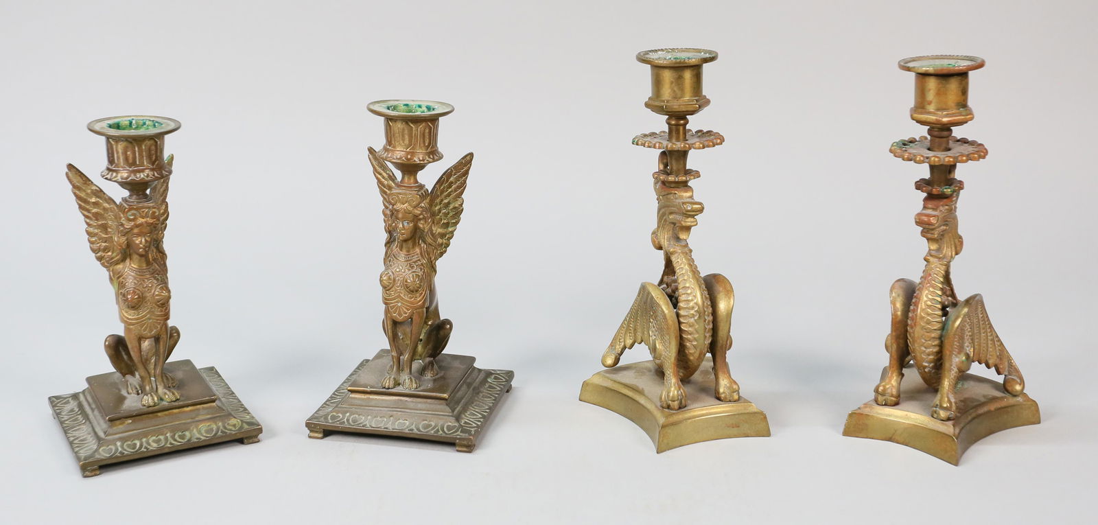 Two Pairs of Figural Mythological Candlesticks (1 of 16)