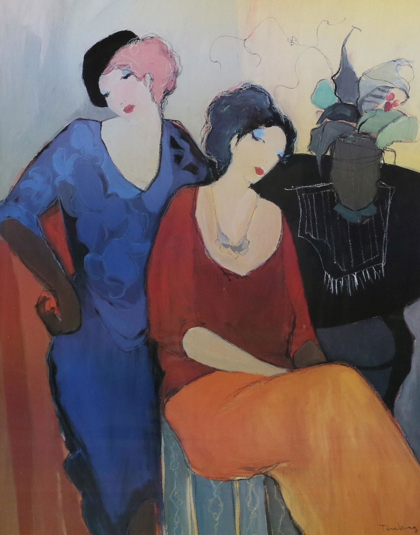 Itzchak Tarkay Print Waiting (1 of 5)