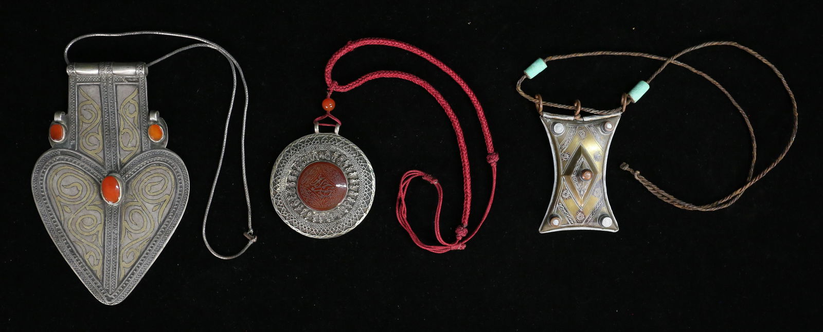 3 Turkmen / North African Necklaces (1 of 10)