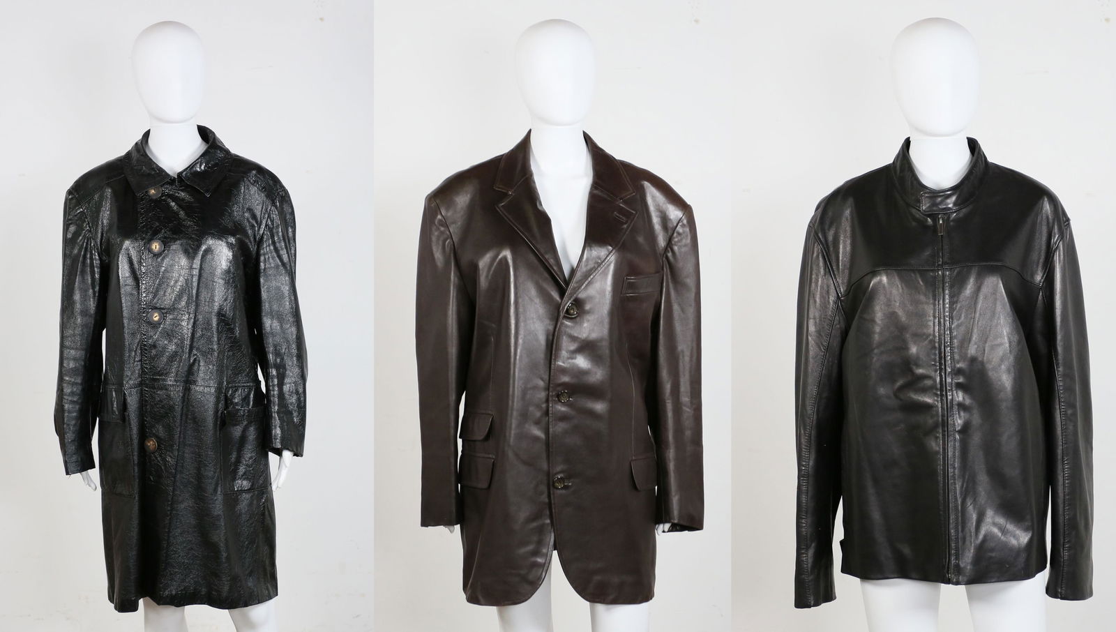 Three Men's Leather Coats (1 of 18)