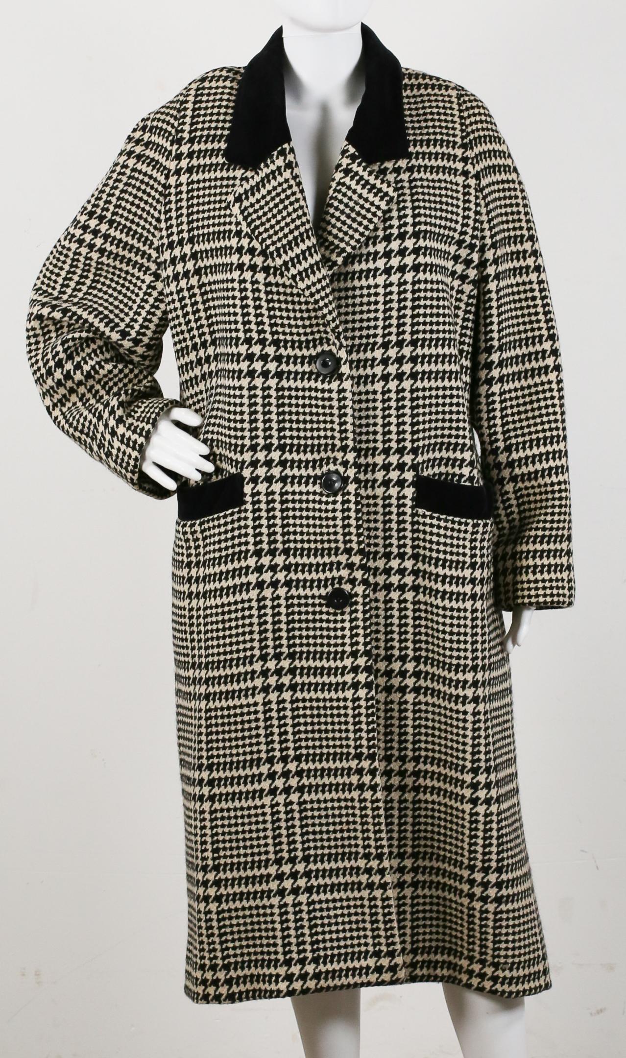 Christian Dior Houndstooth Coat (1 of 5)