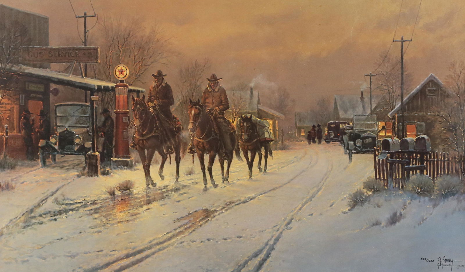 G. Harvey Print Only Working Horseback (1 of 7)