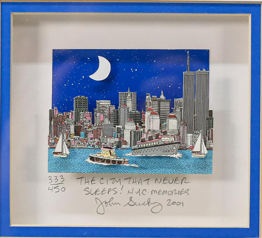 John Suchy 3d Serigraph New York City John Suchy 3d Serigraph New York City
