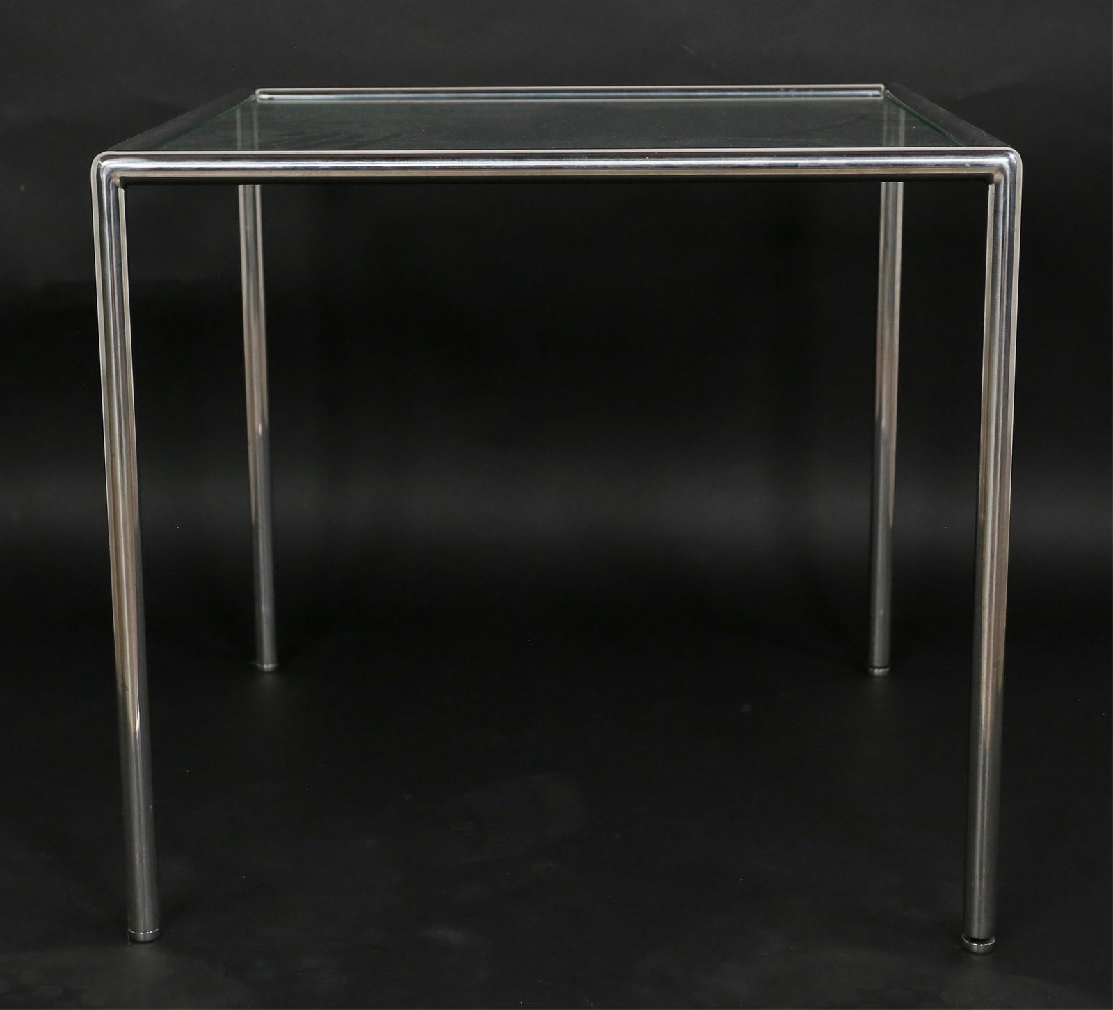 Mid Century Modern Chrome and Glass End Table (1 of 5)