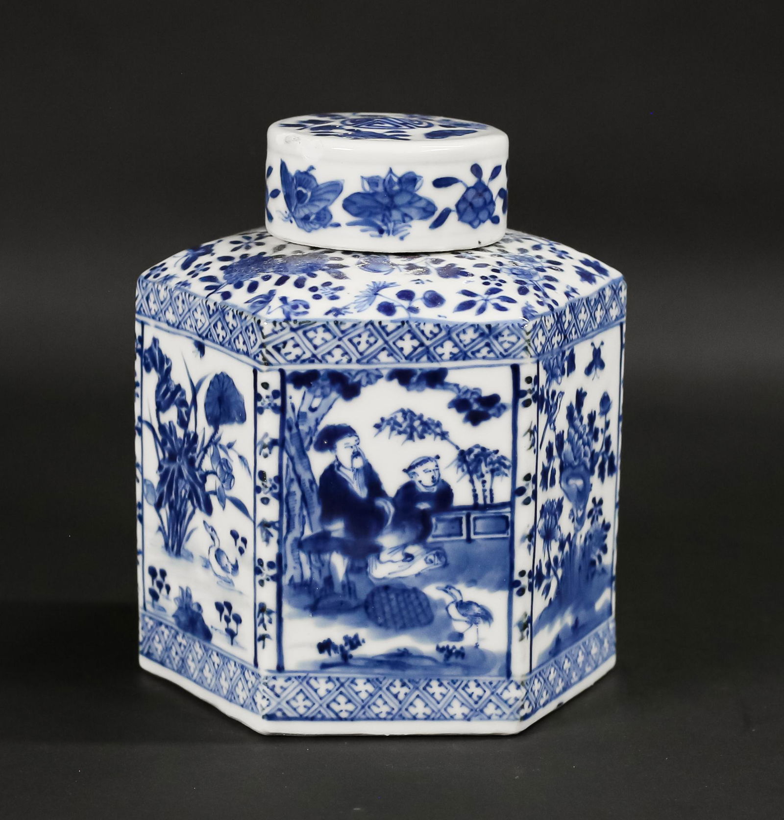 Chinese Porcelain Kangxi Tea Caddy (1 of 11)