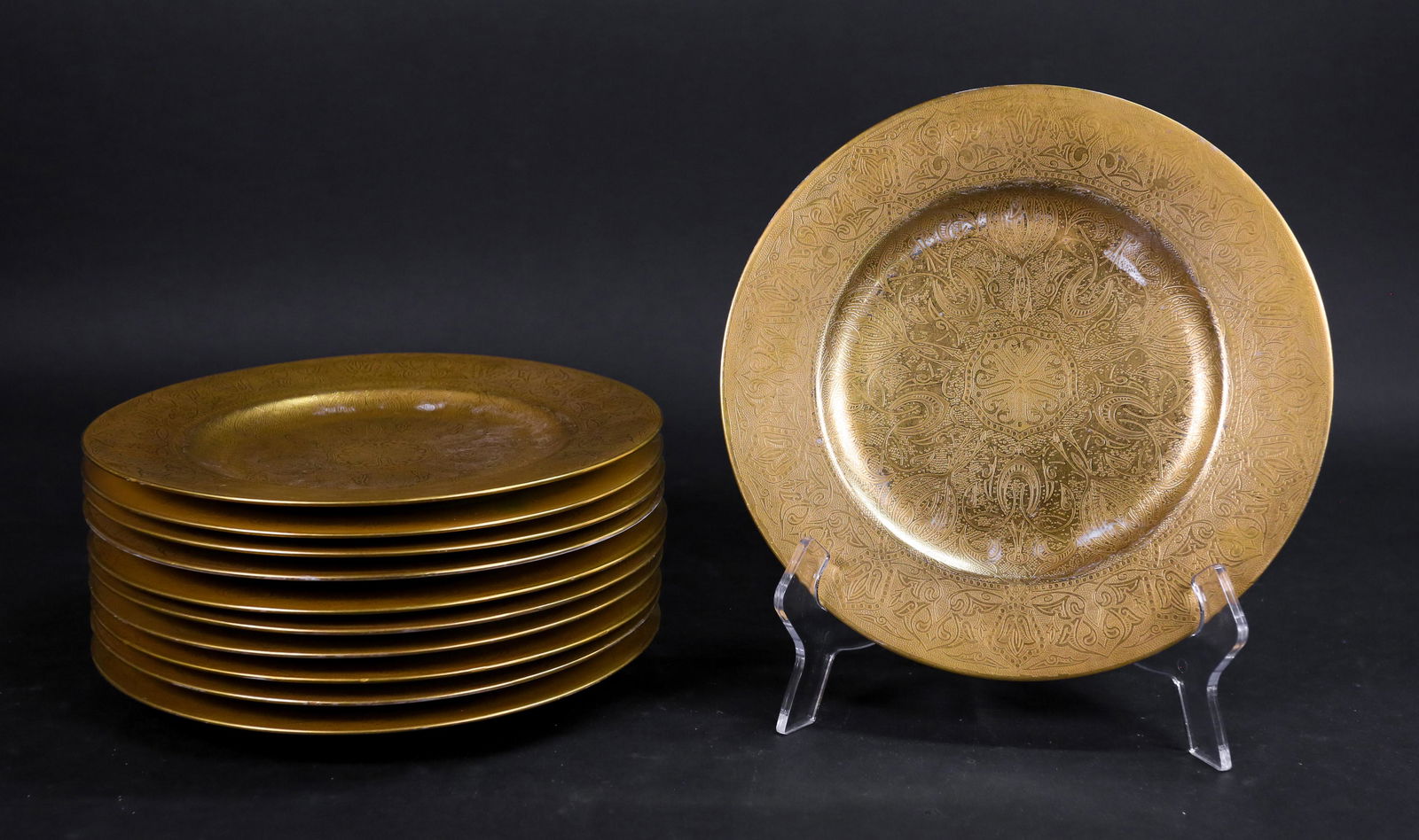 Set of 11 Hutschenreuther Gilt Plates (1 of 9)
