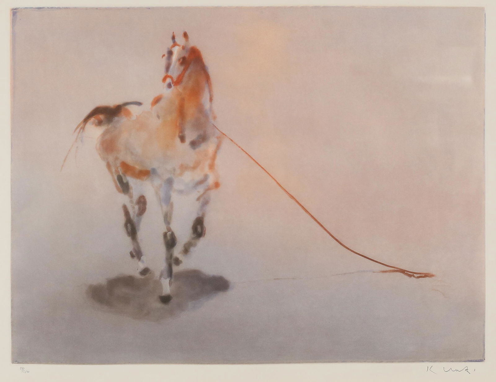 Kaiko Moti Etching With Aquatint Horse (1 of 7)