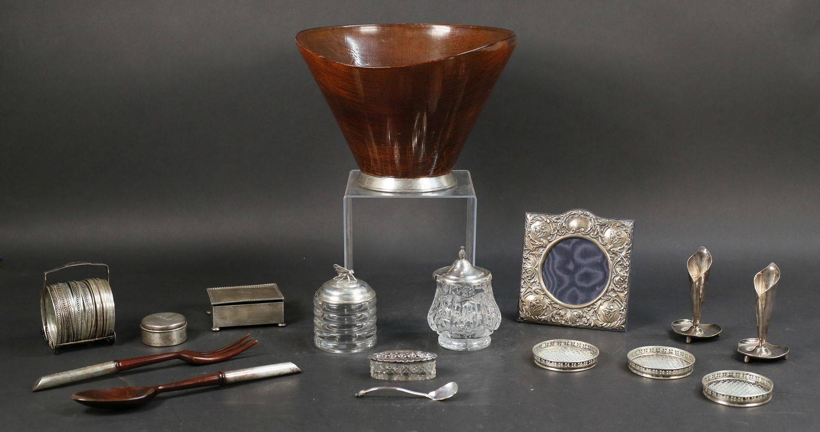 Lot of Sterling, Sterling Rimmed & Silverplate (1 of 20)