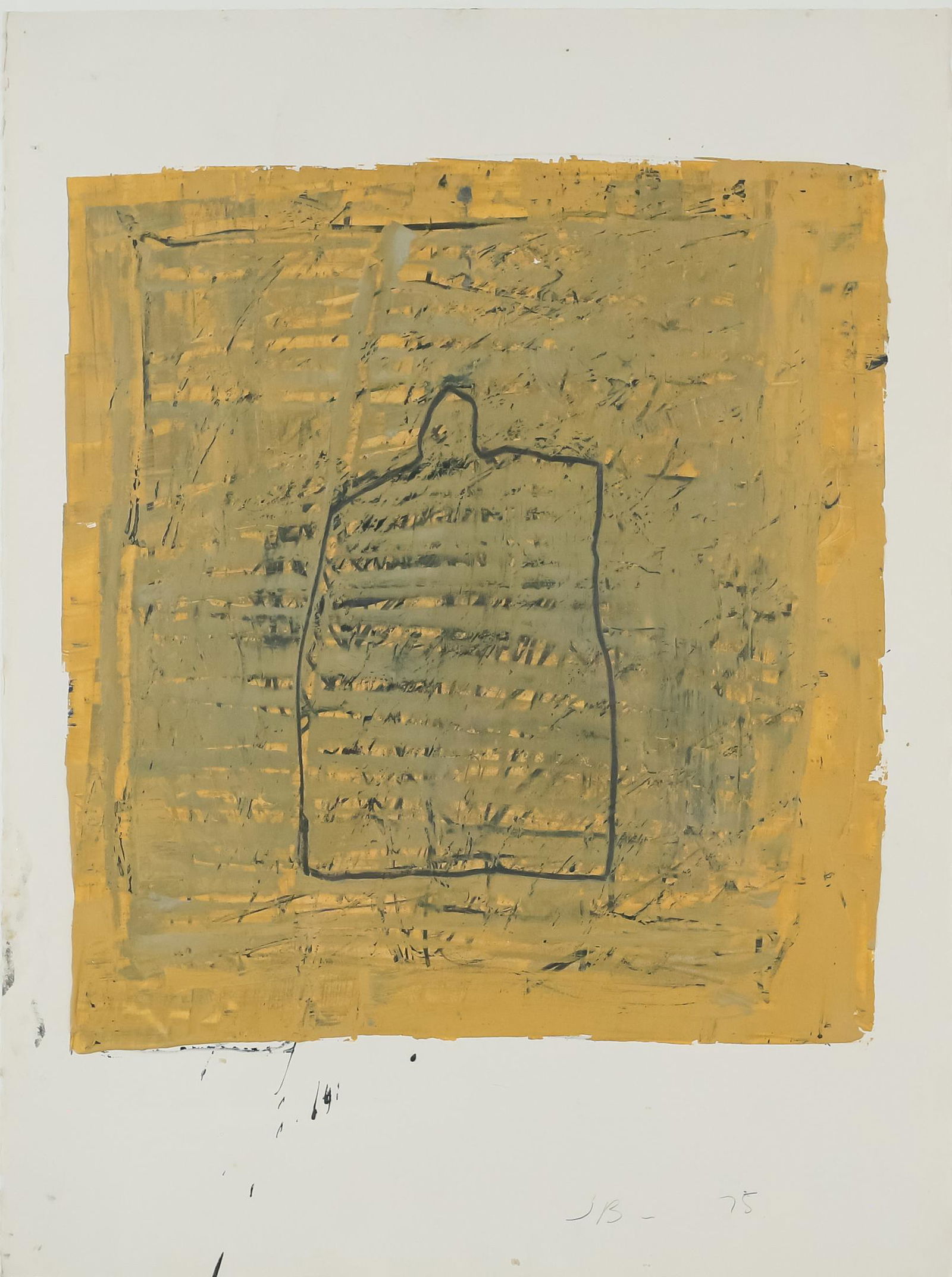 Jake Berthot Enamel on Paper Untitled (1 of 8)