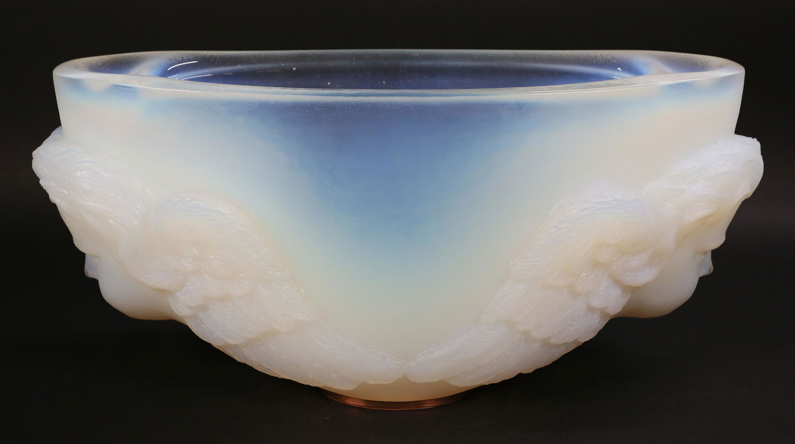 George Bucquet Opalescent Art Glass Center Bowl (1 of 6)