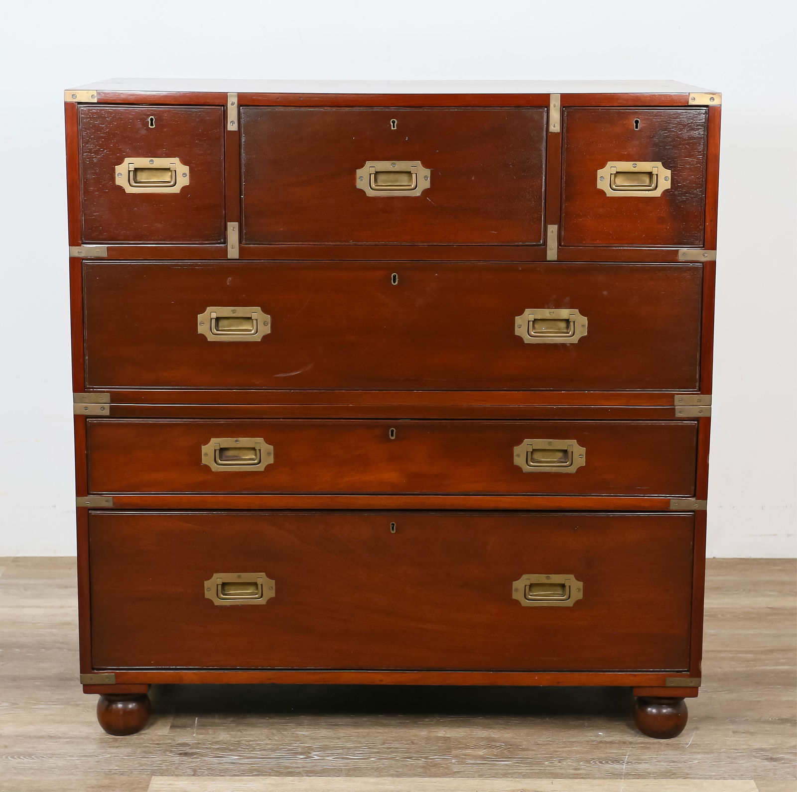 English Mahogany Campaign Chest (1 of 15)