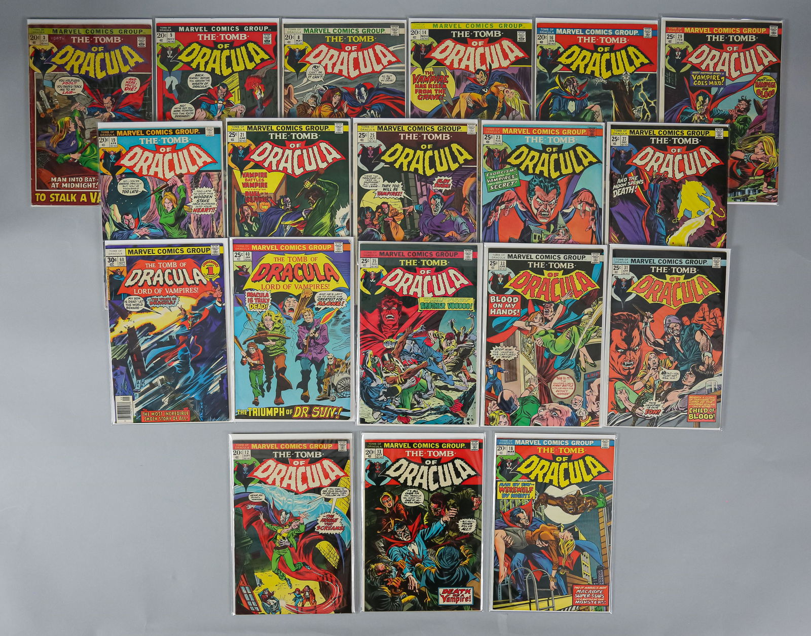 35 Marvel Comics The Tomb Of Dracula Bronze Age (1 of 15)