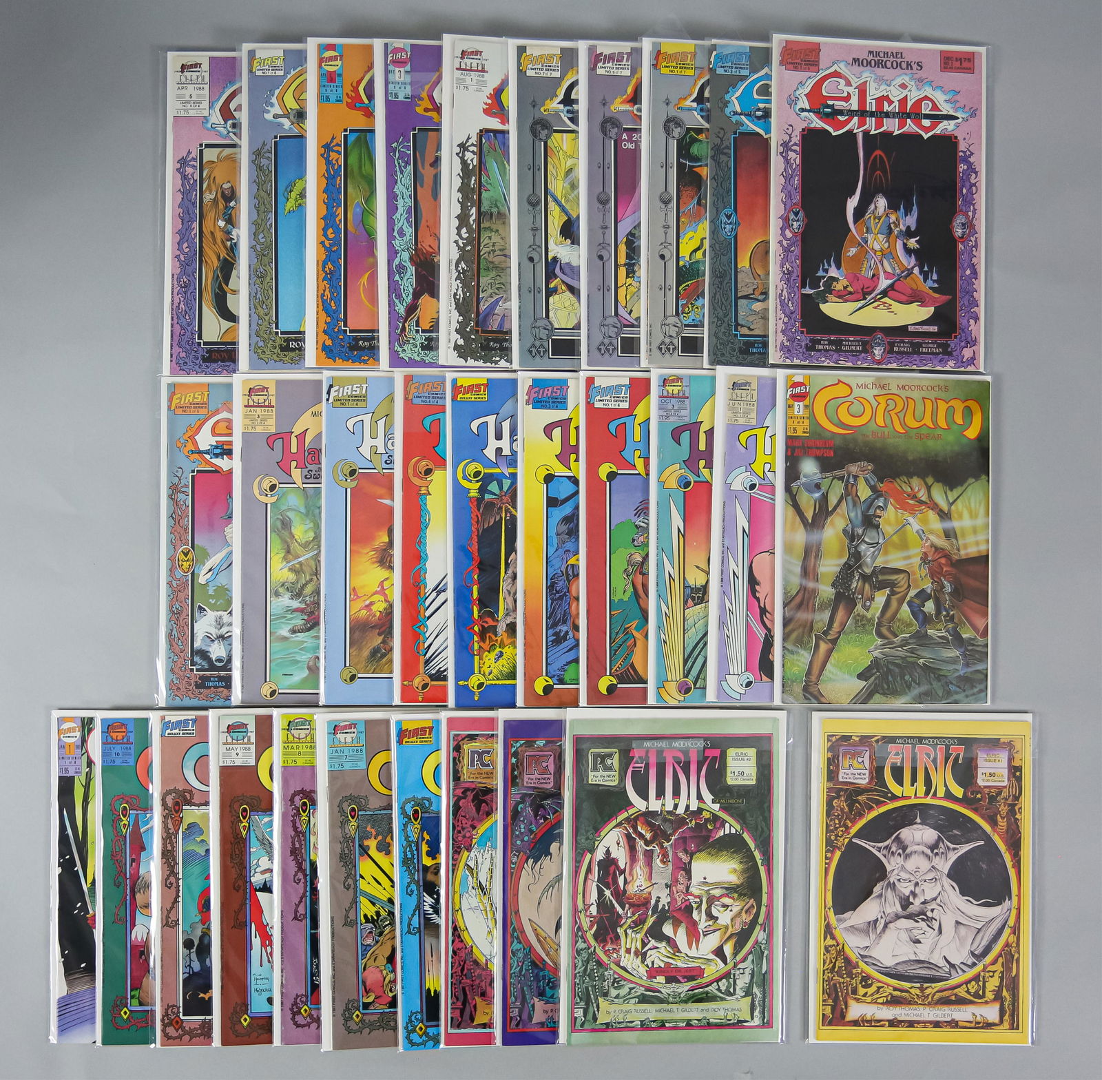 60 Michael Moorcock Comics Corum Hawkmoon Elric (1 of 13)