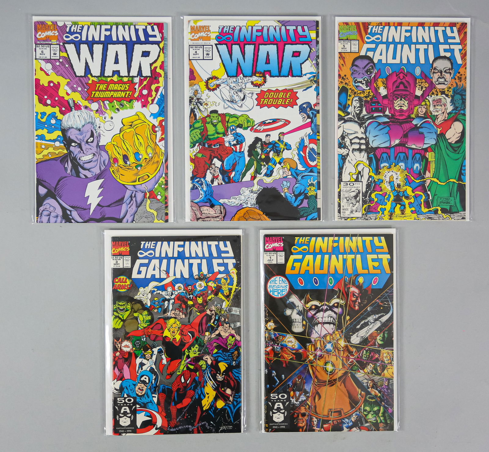 8 Comics The Infinity Gauntlet & War Thanos (1 of 11)