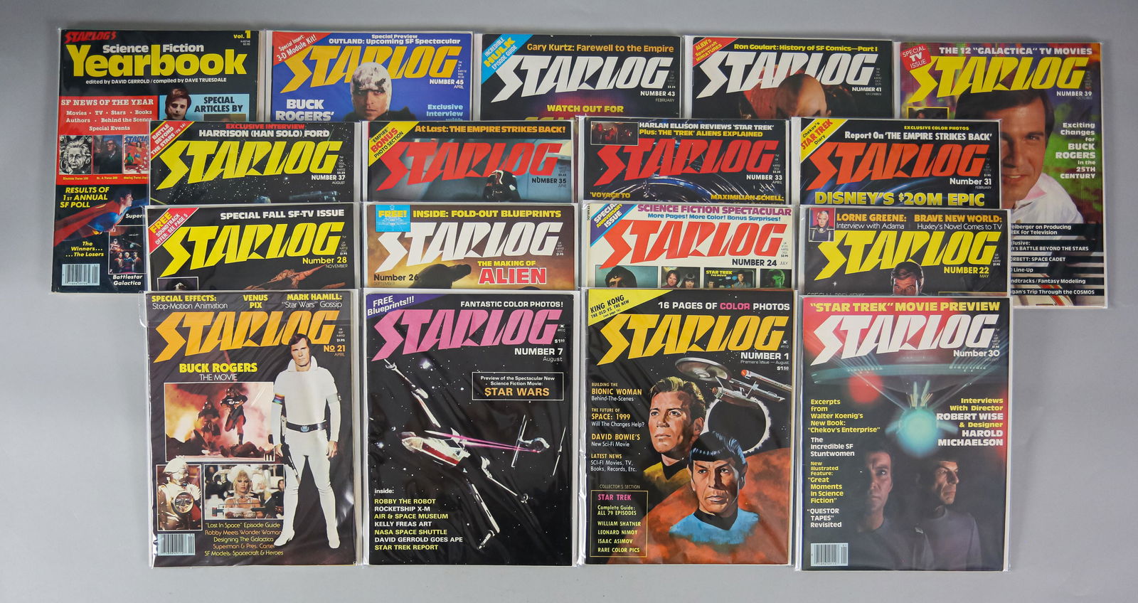 34 Starlog Magazines Star Wars Star Trek (1 of 13)