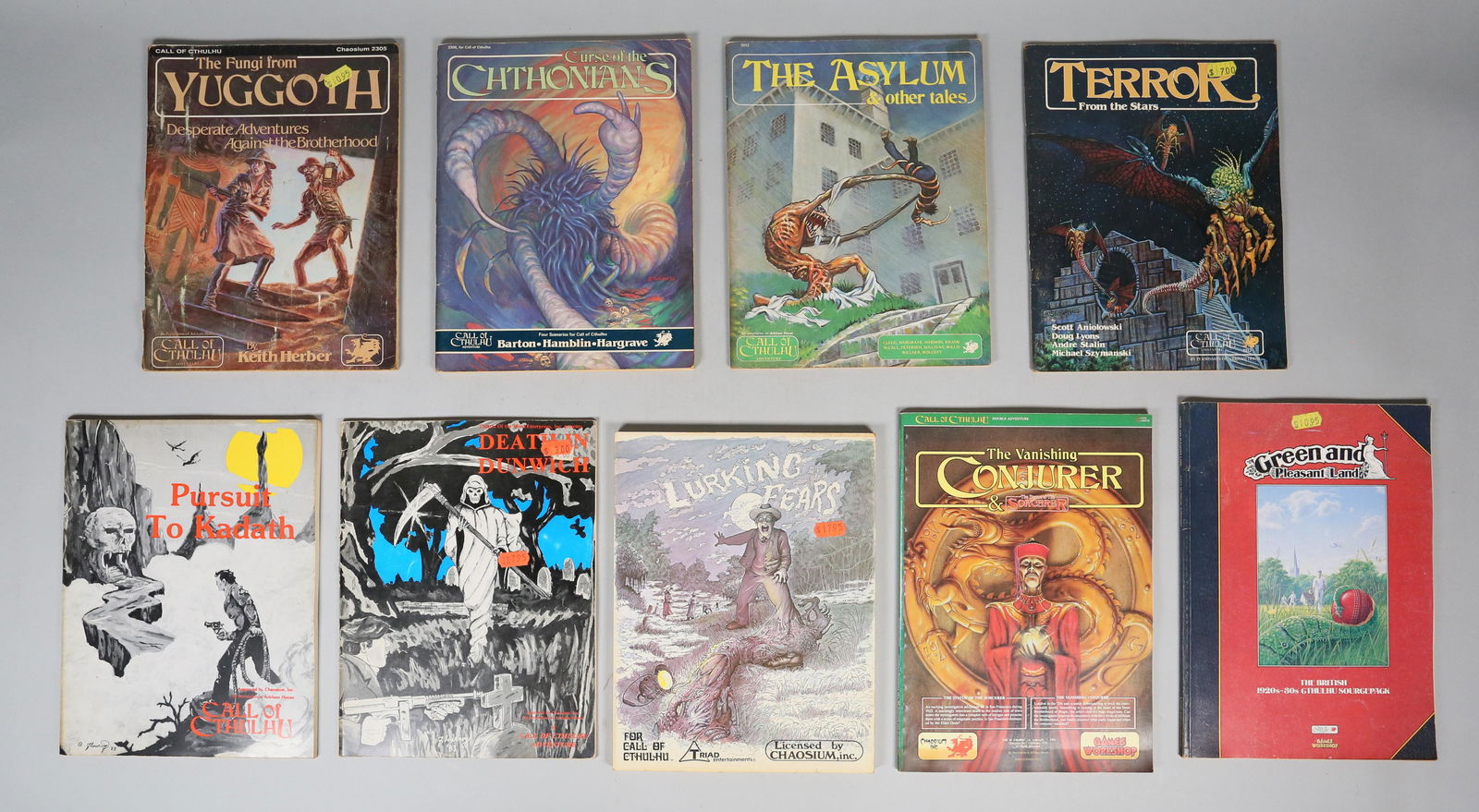 9 Call Of Cthulhu Fantasy Role Playing Supplements (1 of 15)