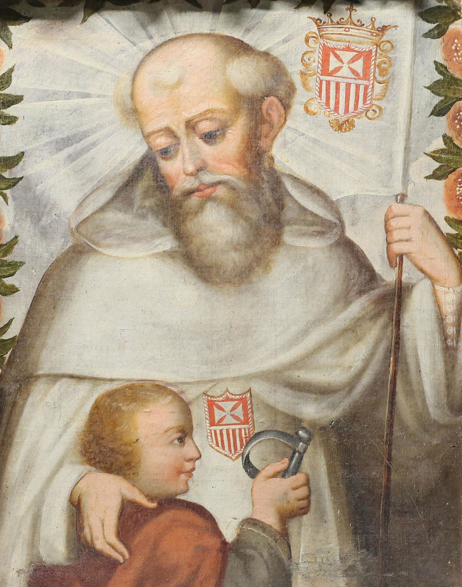 Spanish Oil on Canvas Religious Scene (1 of 8)