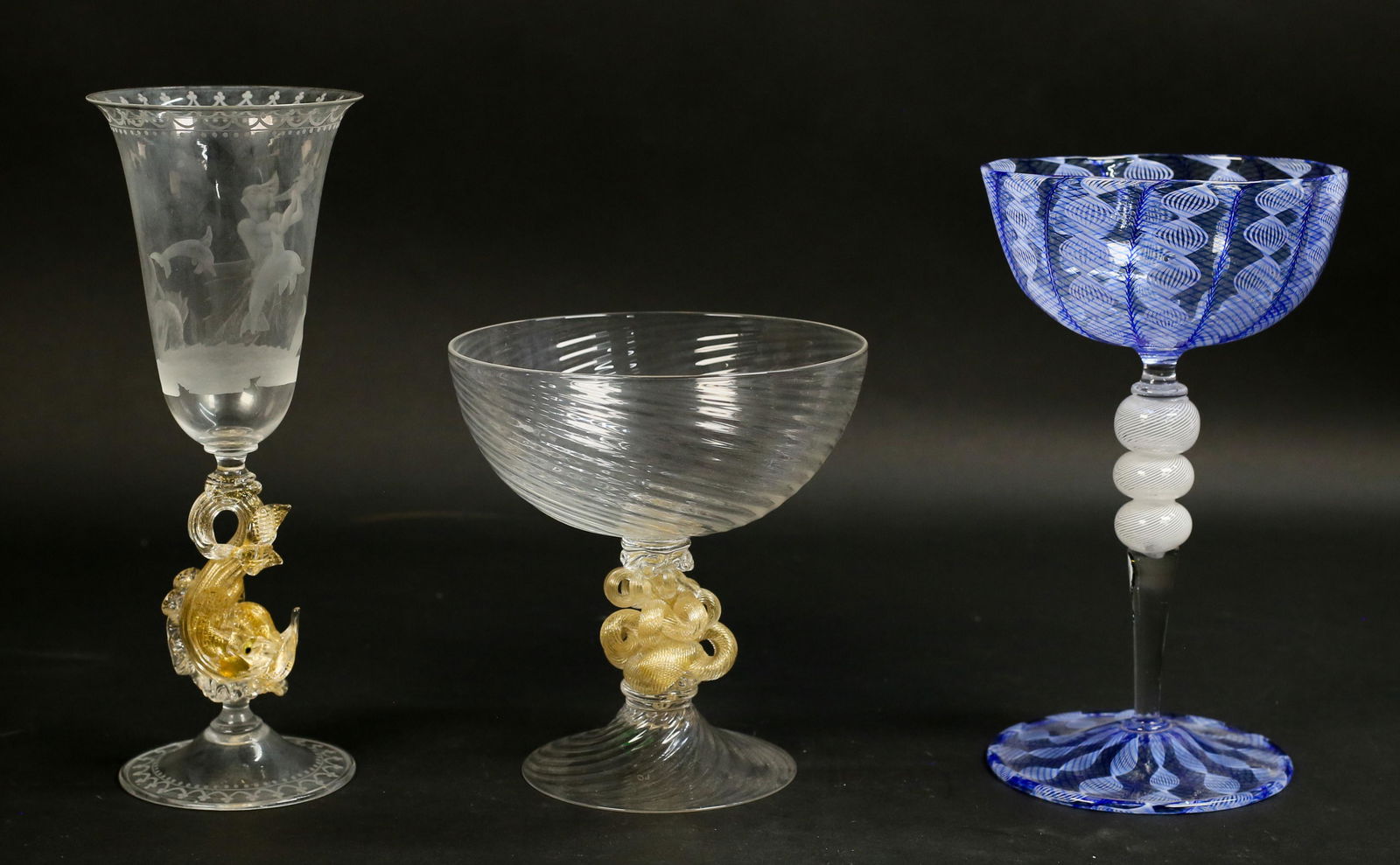 3 Pieces Venetian Glass (1 of 18)