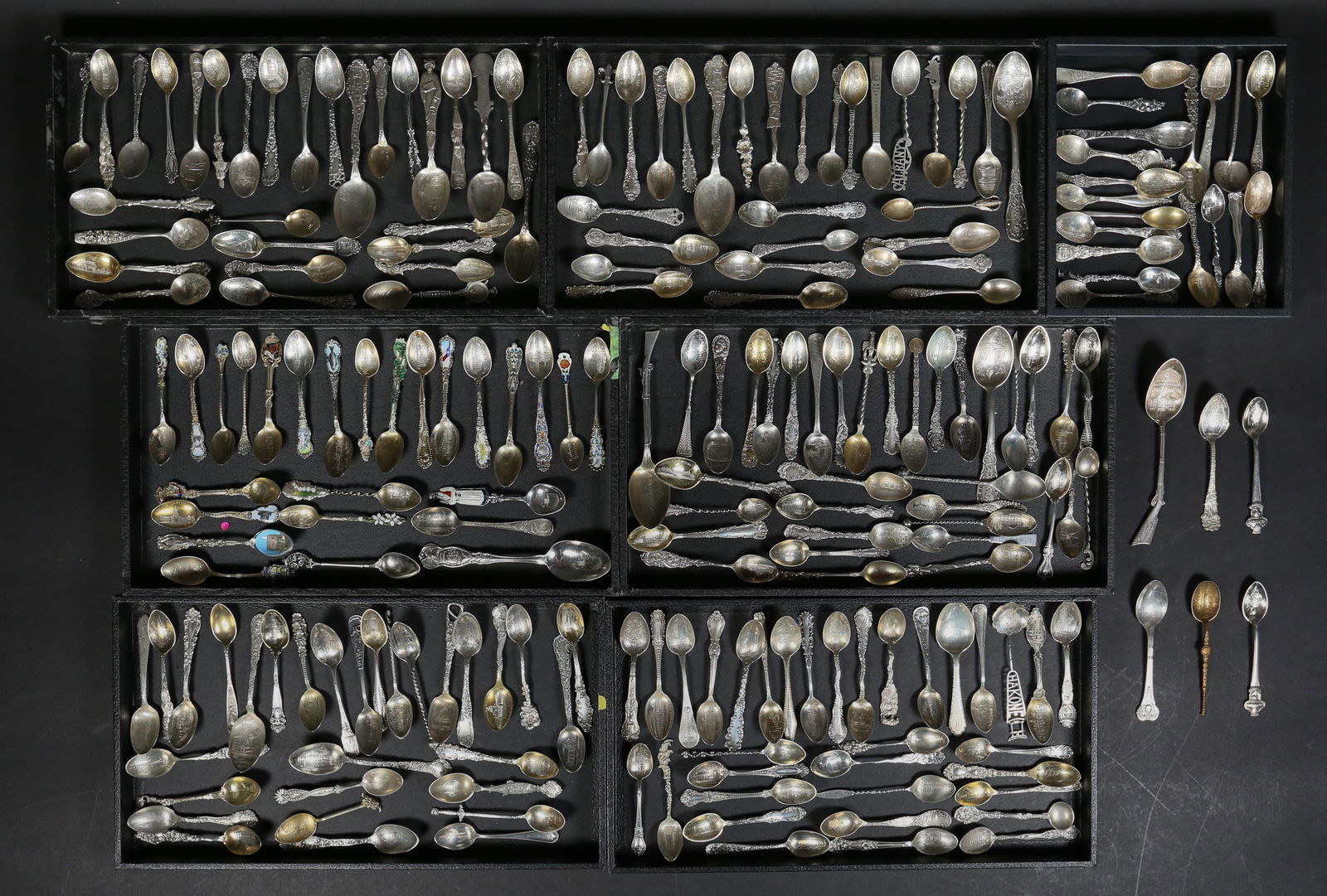 Collection of Sterling Souvenir Spoons (1 of 20)