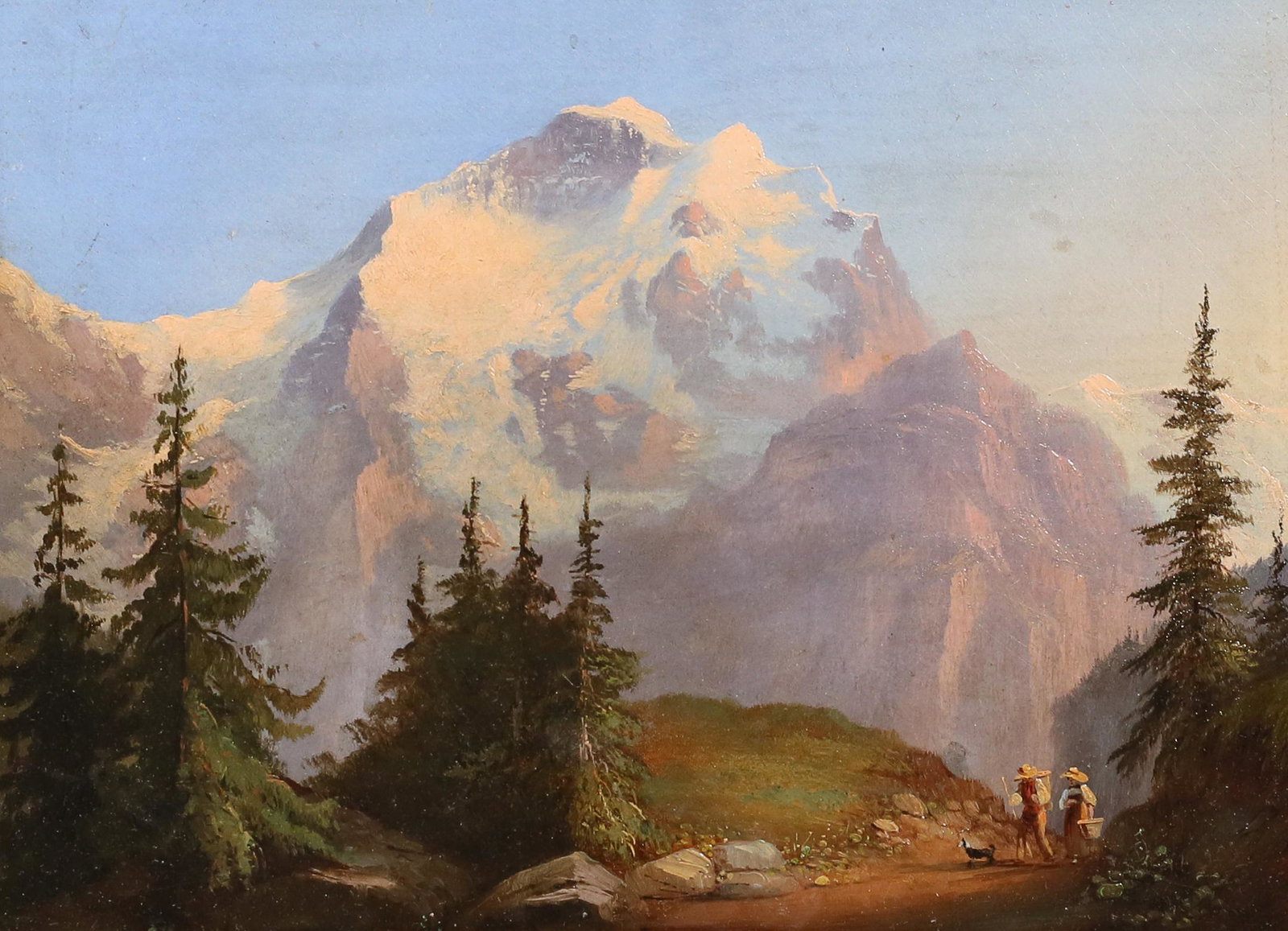 Oil on Board Mountain Landscape (1 of 5)