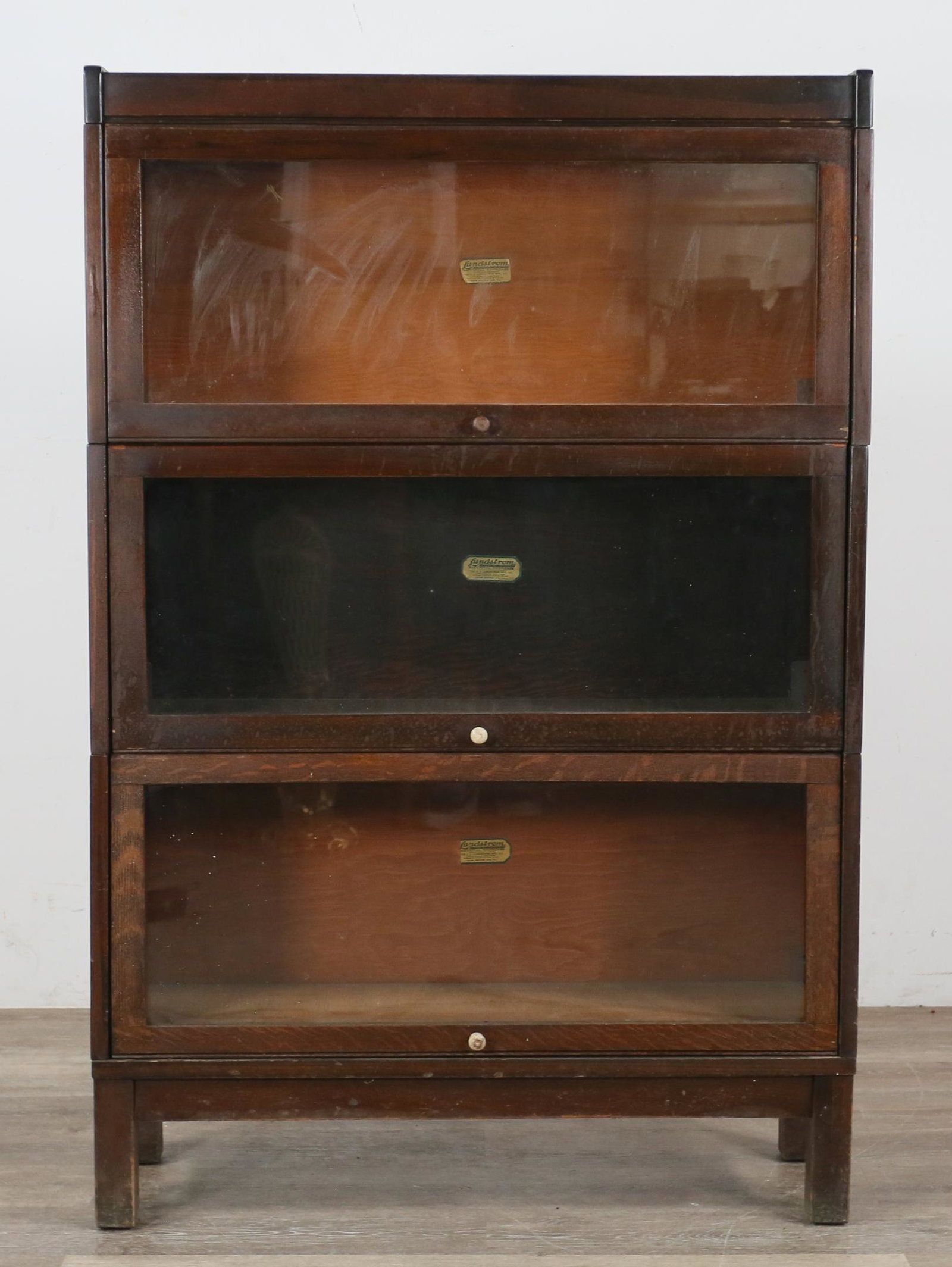 Lundstrom 3 Stack Sectional Barrister Bookcase (1 of 16)