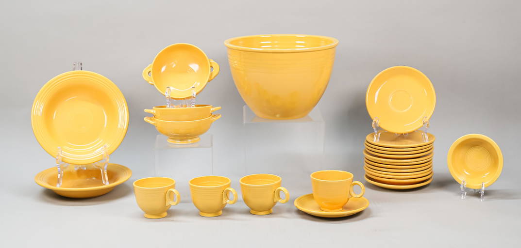 25 Pieces Vintage Fiestaware Yellow