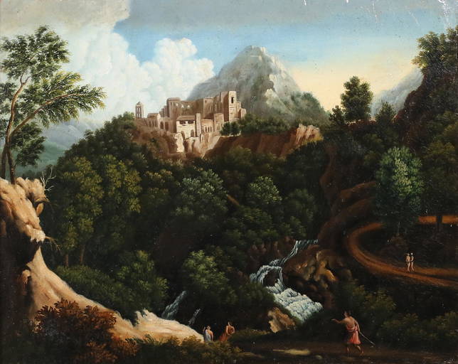 Oil On Canvas Classical Landscape