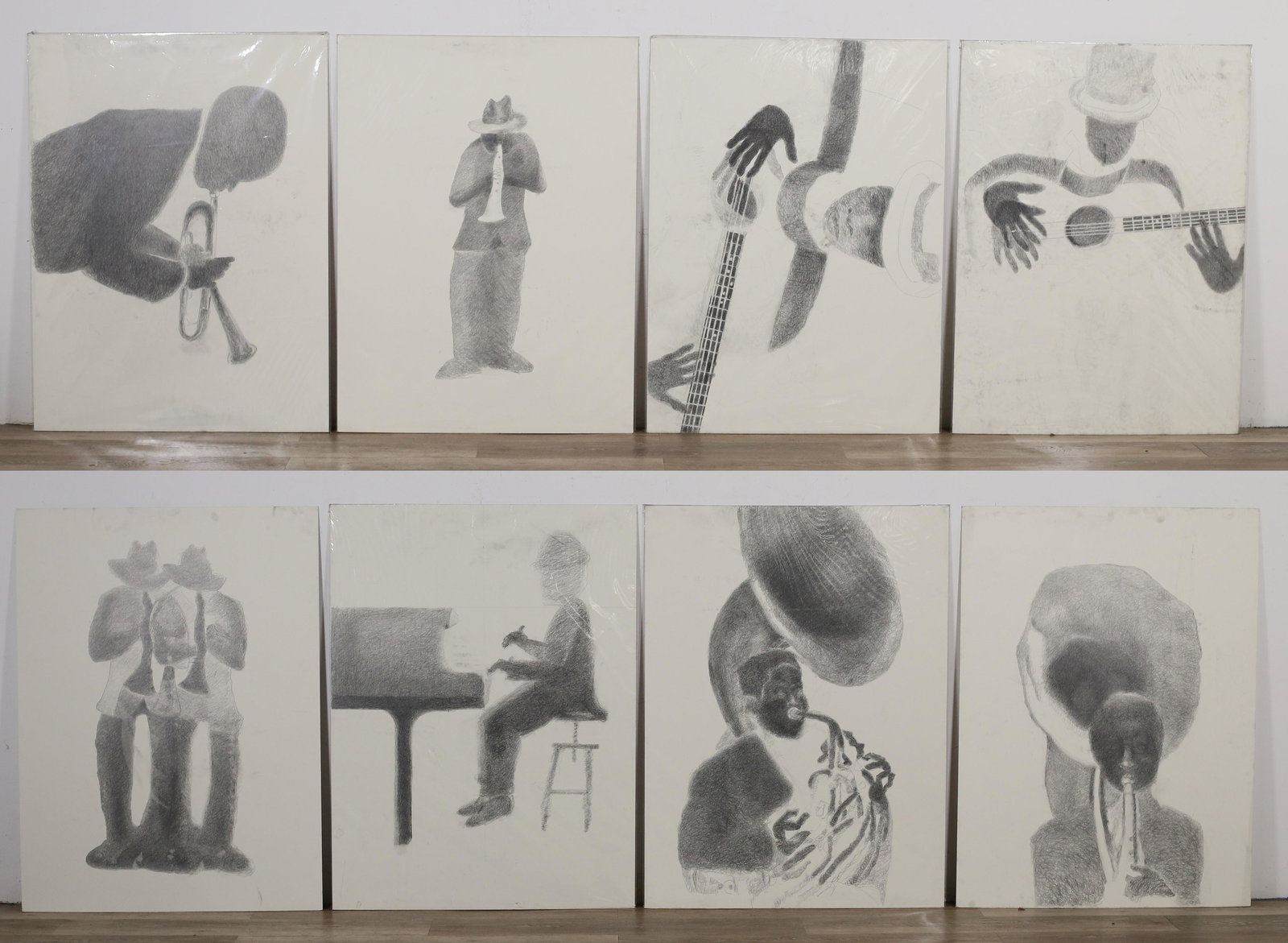 8 Steve Mayo Charcoals on Board Musicians (1 of 20)