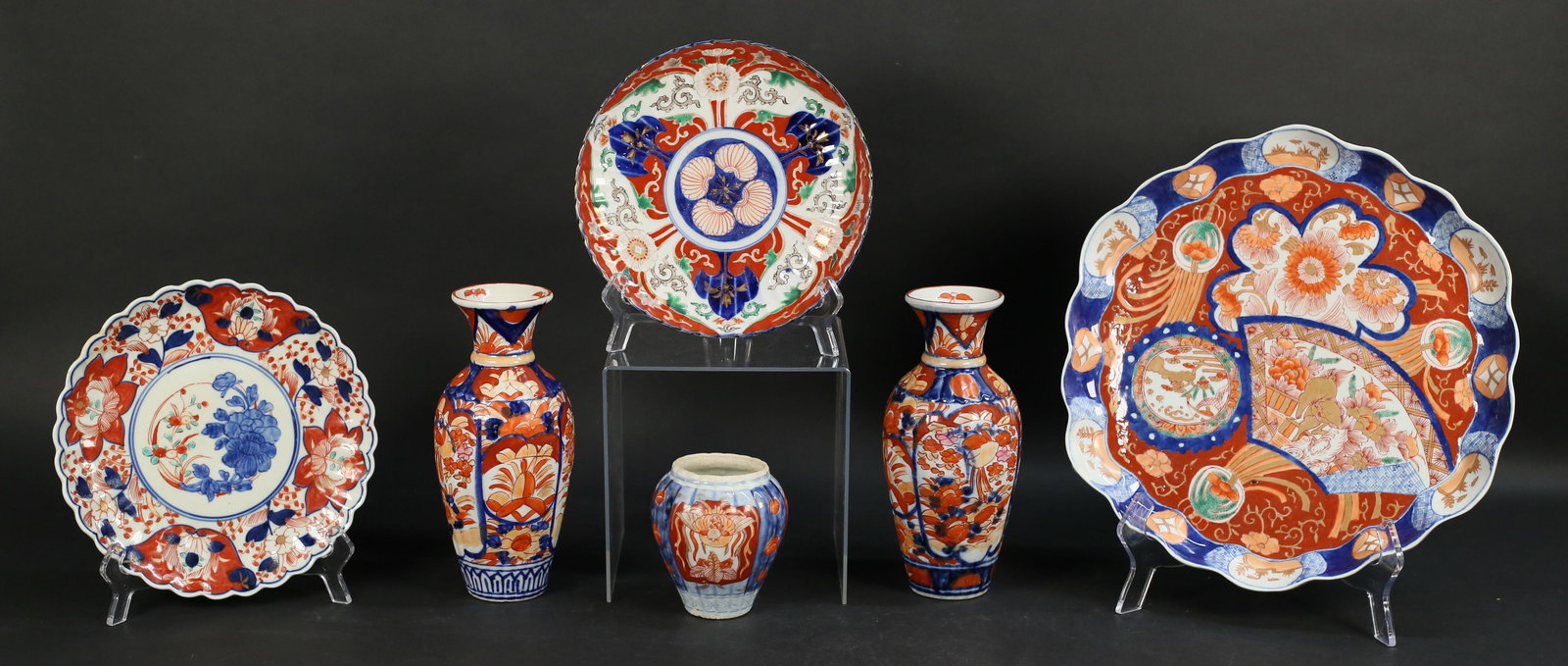6 Piece Japanese Imari Porcelain Lot (1 of 20)