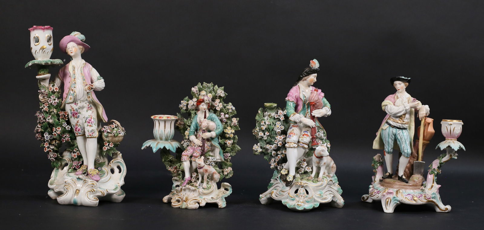 4 Porcelain Candlesticks Samson & Chelsea (1 of 18)