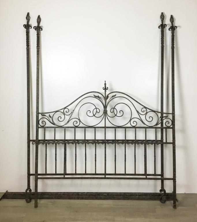 Wrought Iron Four Post Bed (1 of 5)