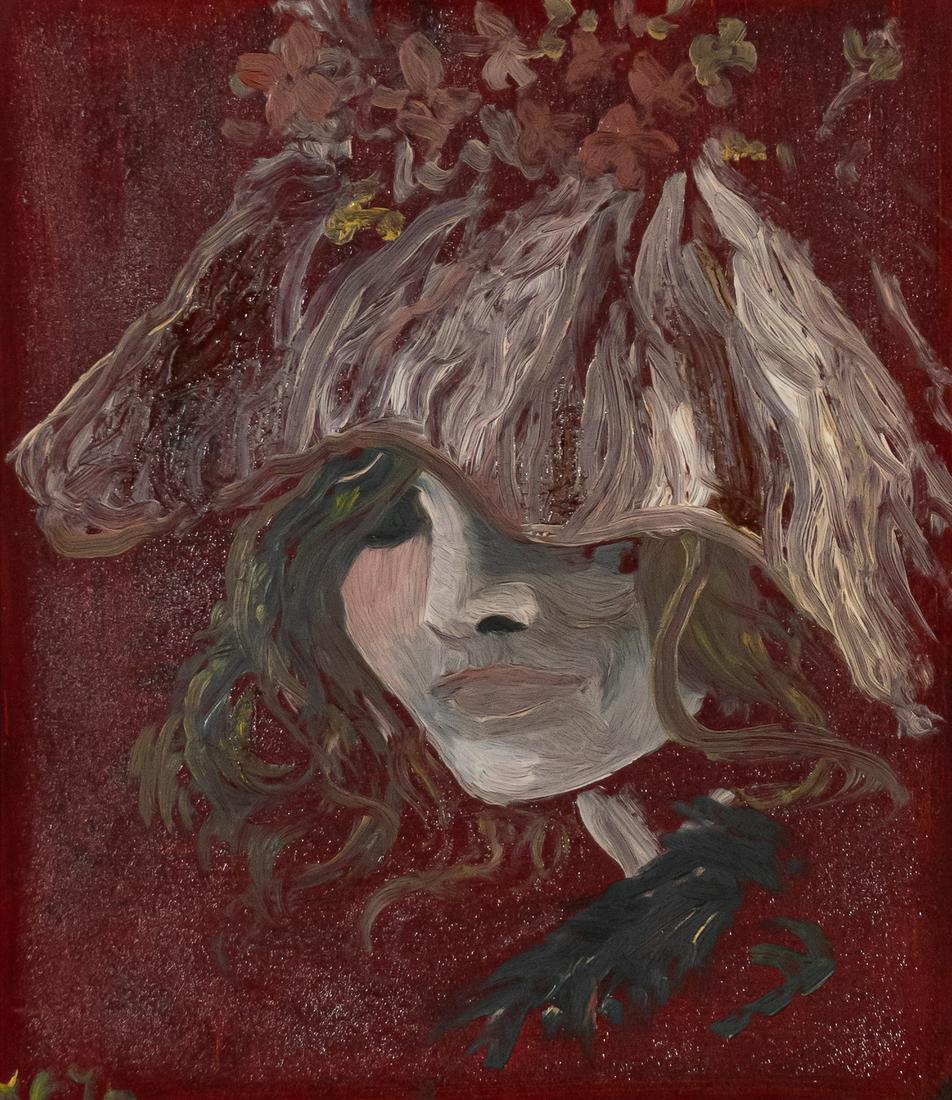 Philippe de Braconnier Oil on Board Portrait (1 of 5)