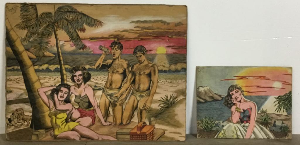 2 Frank Pietri Beach Scene Illustrations (1 of 13)
