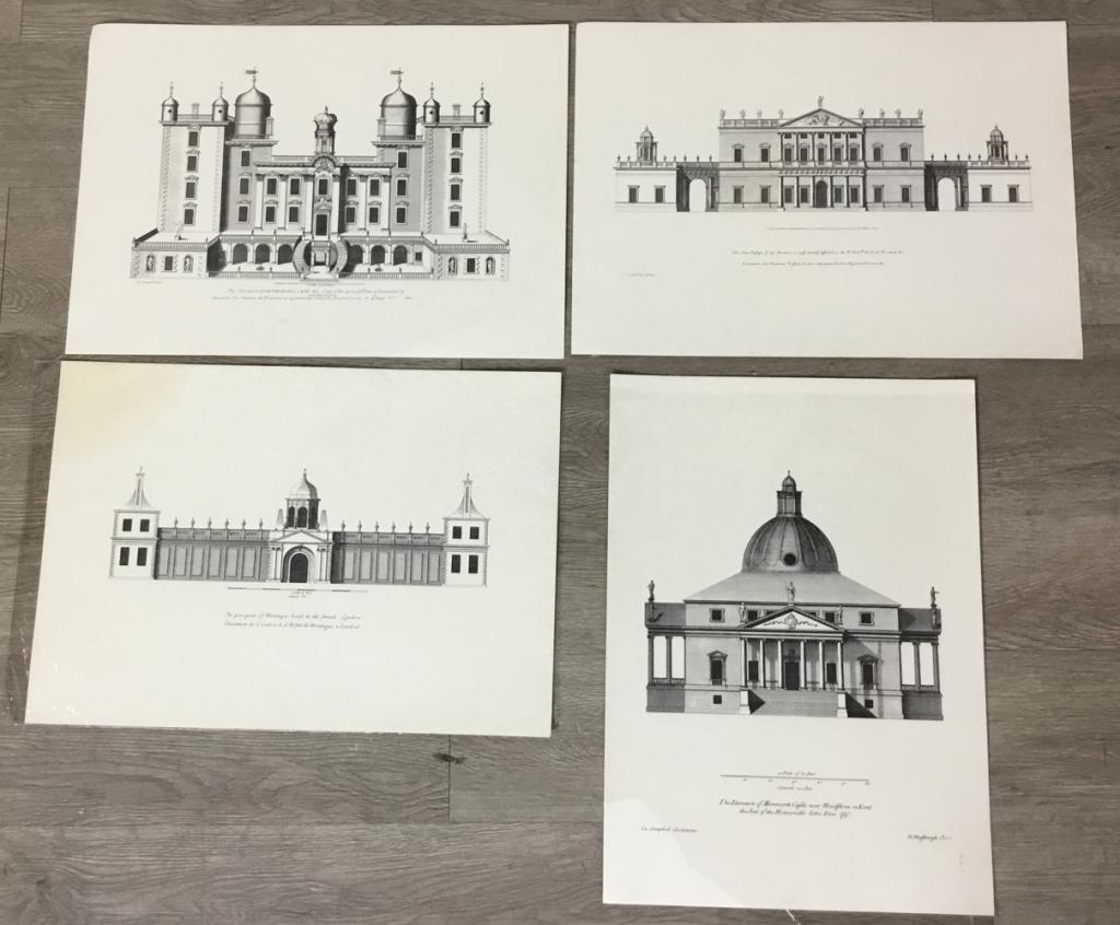 4 Architectural Engravings After Colen Campbell (1 of 14)