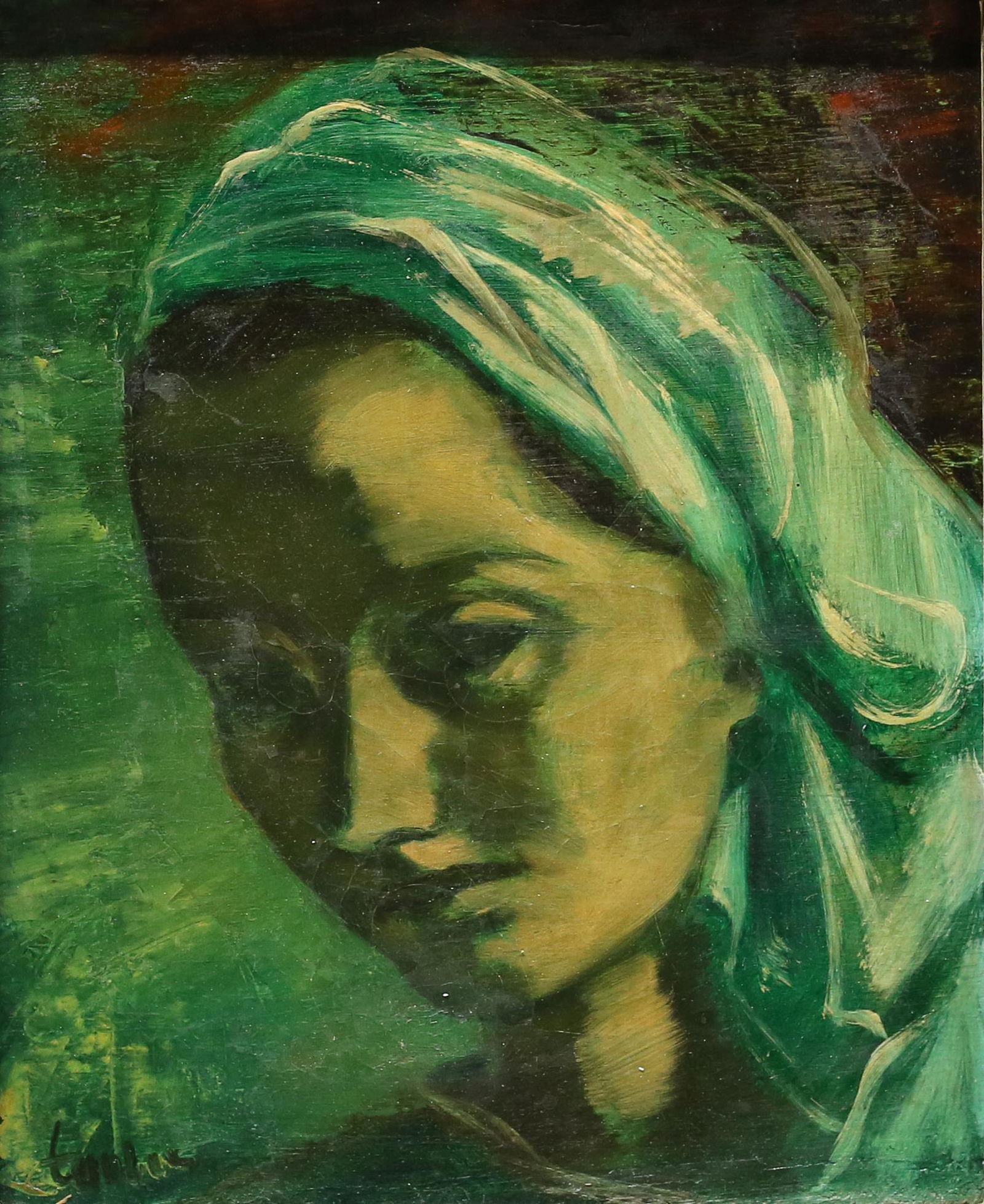 Frederic Taubes Oil on Canvas Portrait of a Woman (1 of 6)