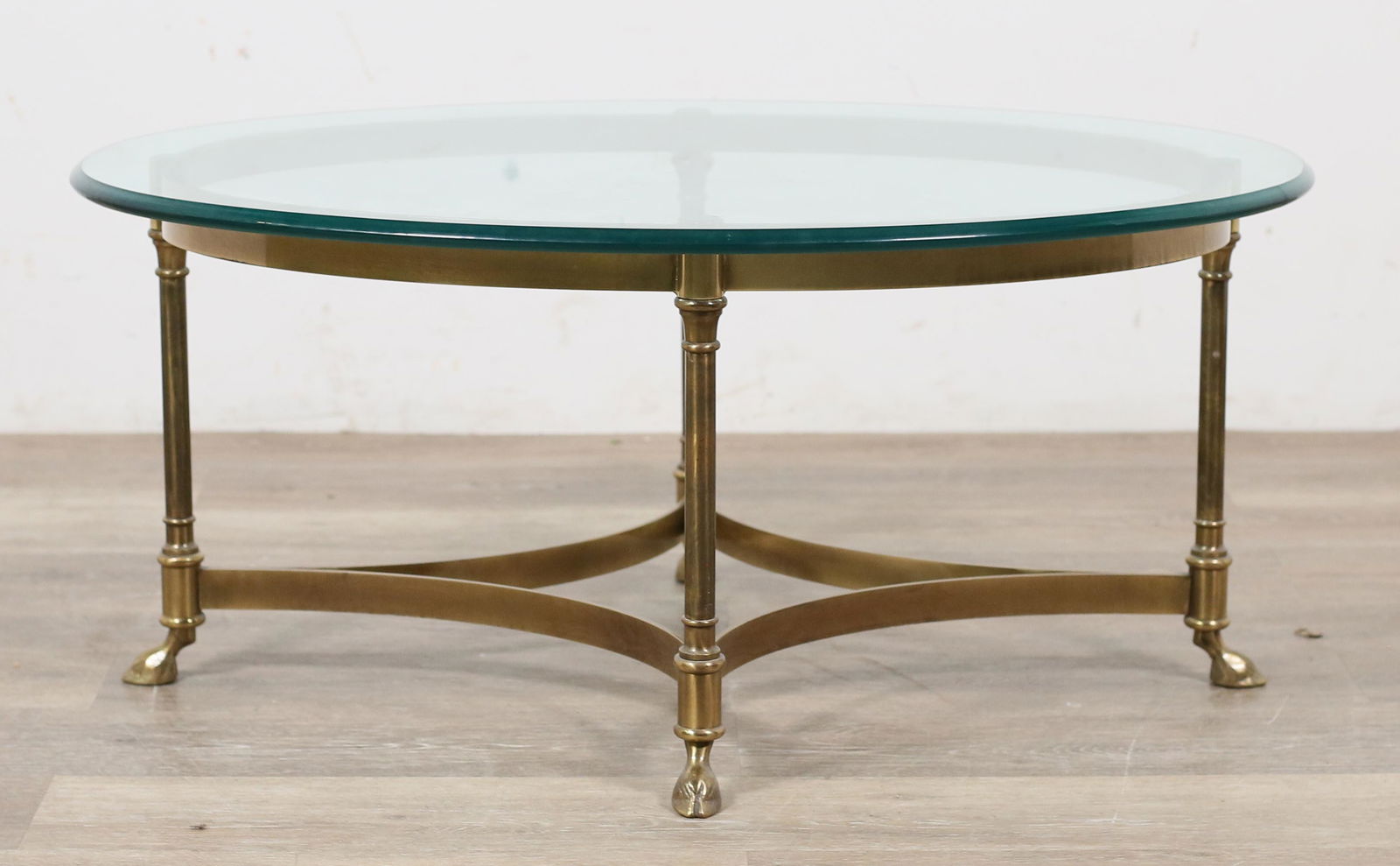 Regency Style Brass Cocktail Table (1 of 5)