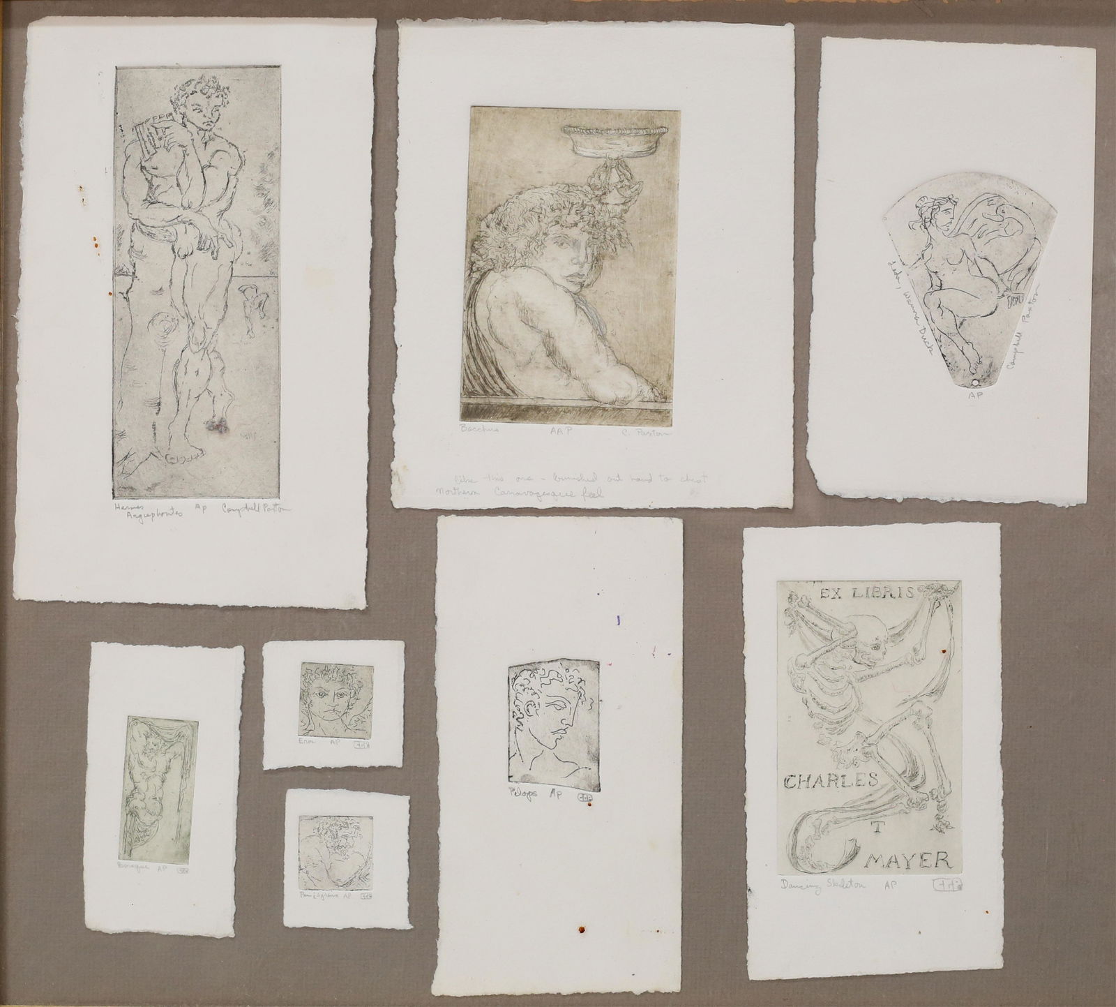 Campbell Paxton Framed Etchings (1 of 9)