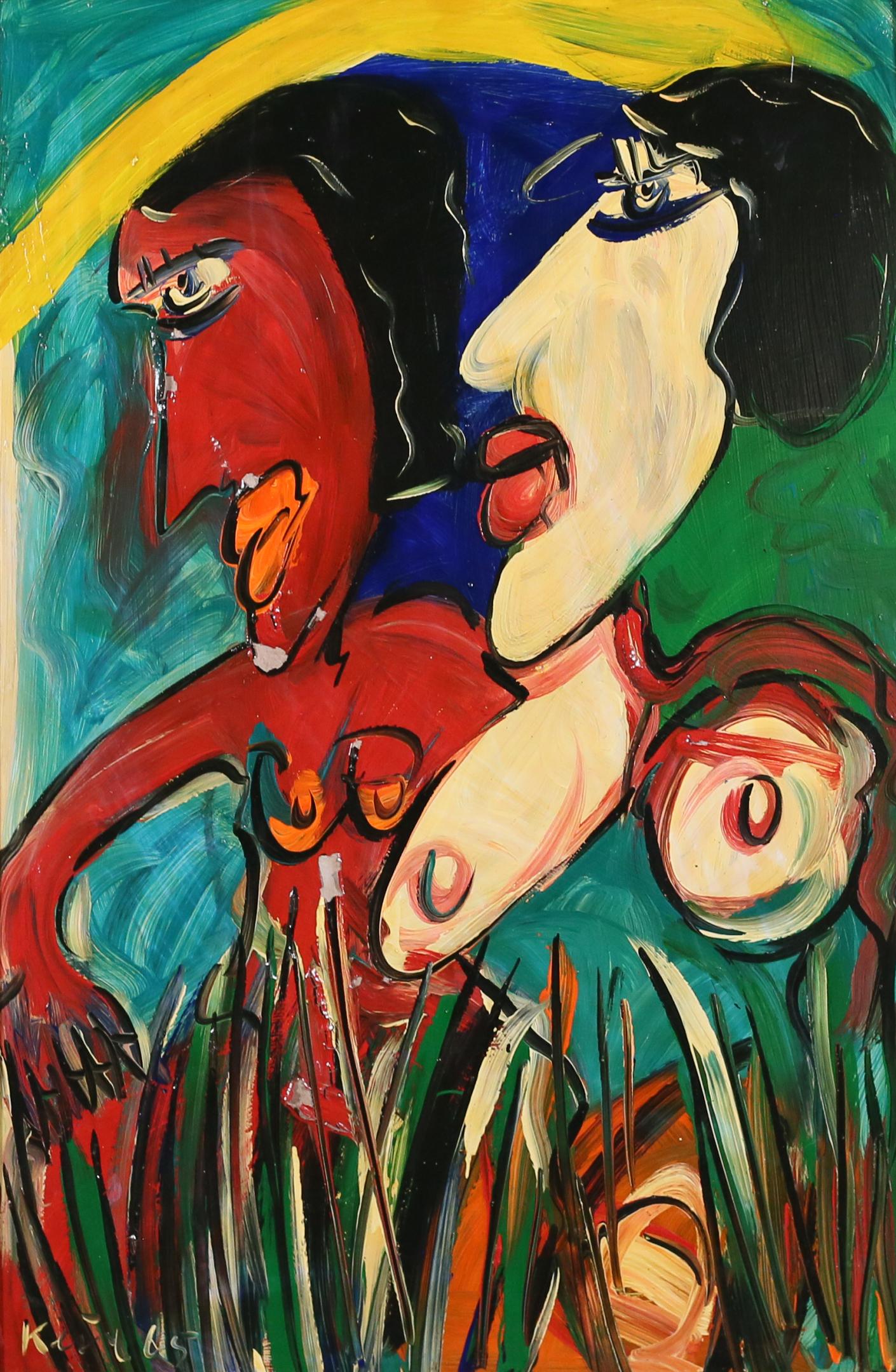 Peter Keil Oil on Masonite Nudes on a Lake (1 of 9)