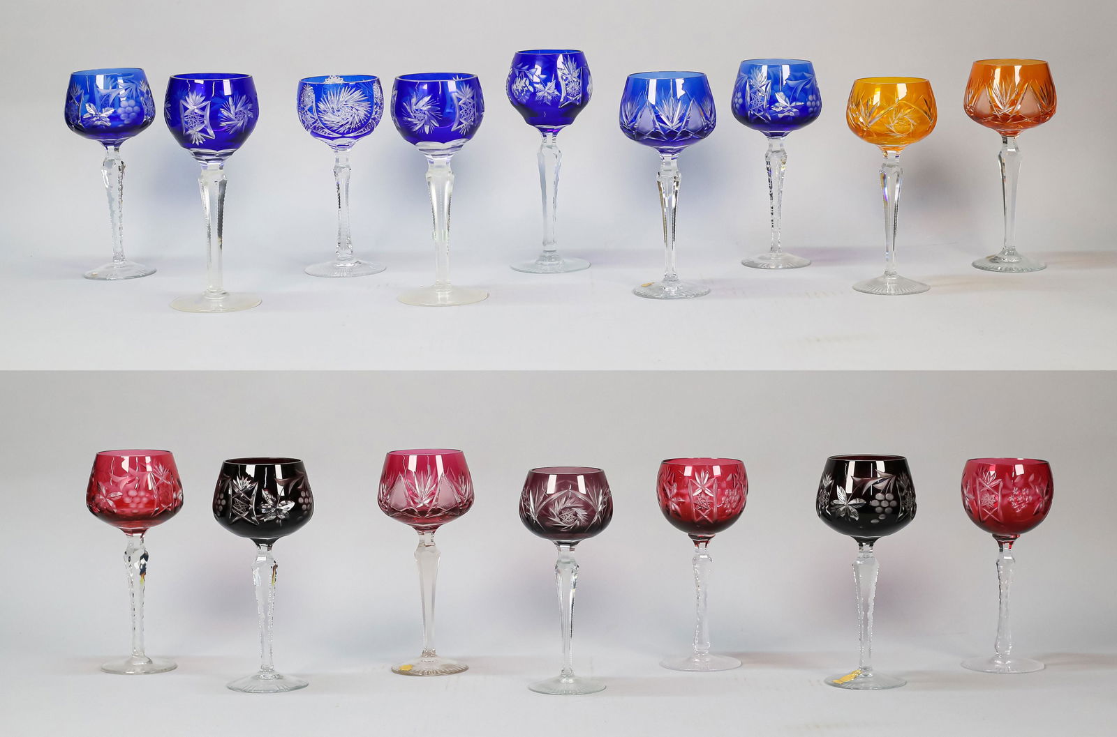 16 Pieces Color to Clear Stemware (1 of 20)
