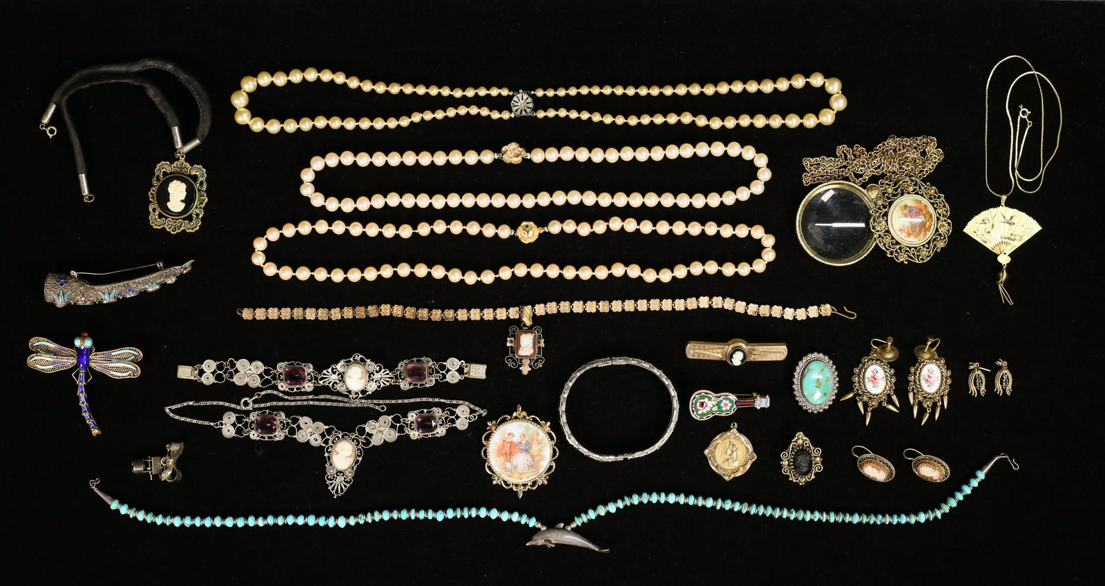 Lot of Sterling & Costume Jewelry (1 of 17)