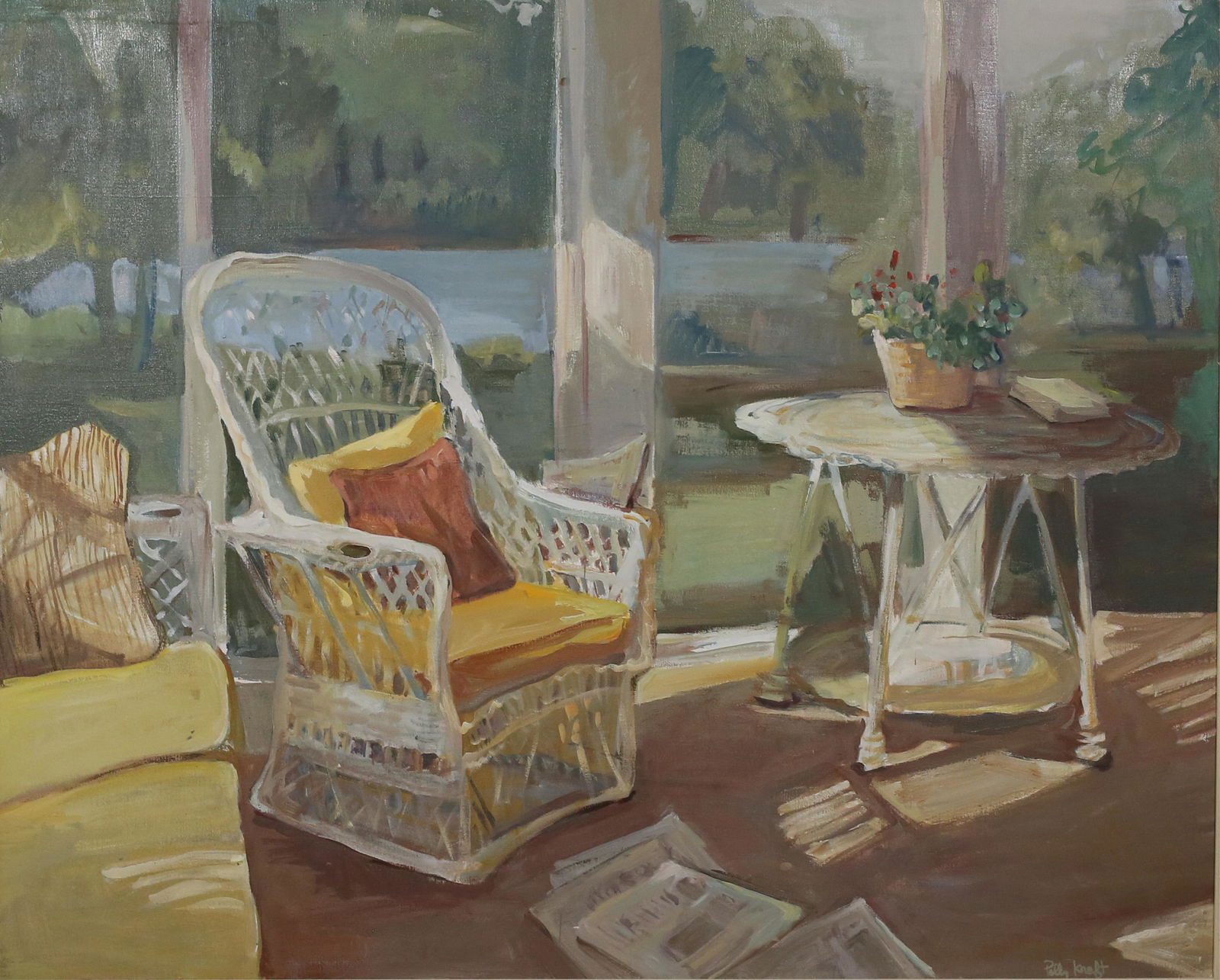 Polly Kraft Oil on Canvas Interior Still Life (1 of 6)