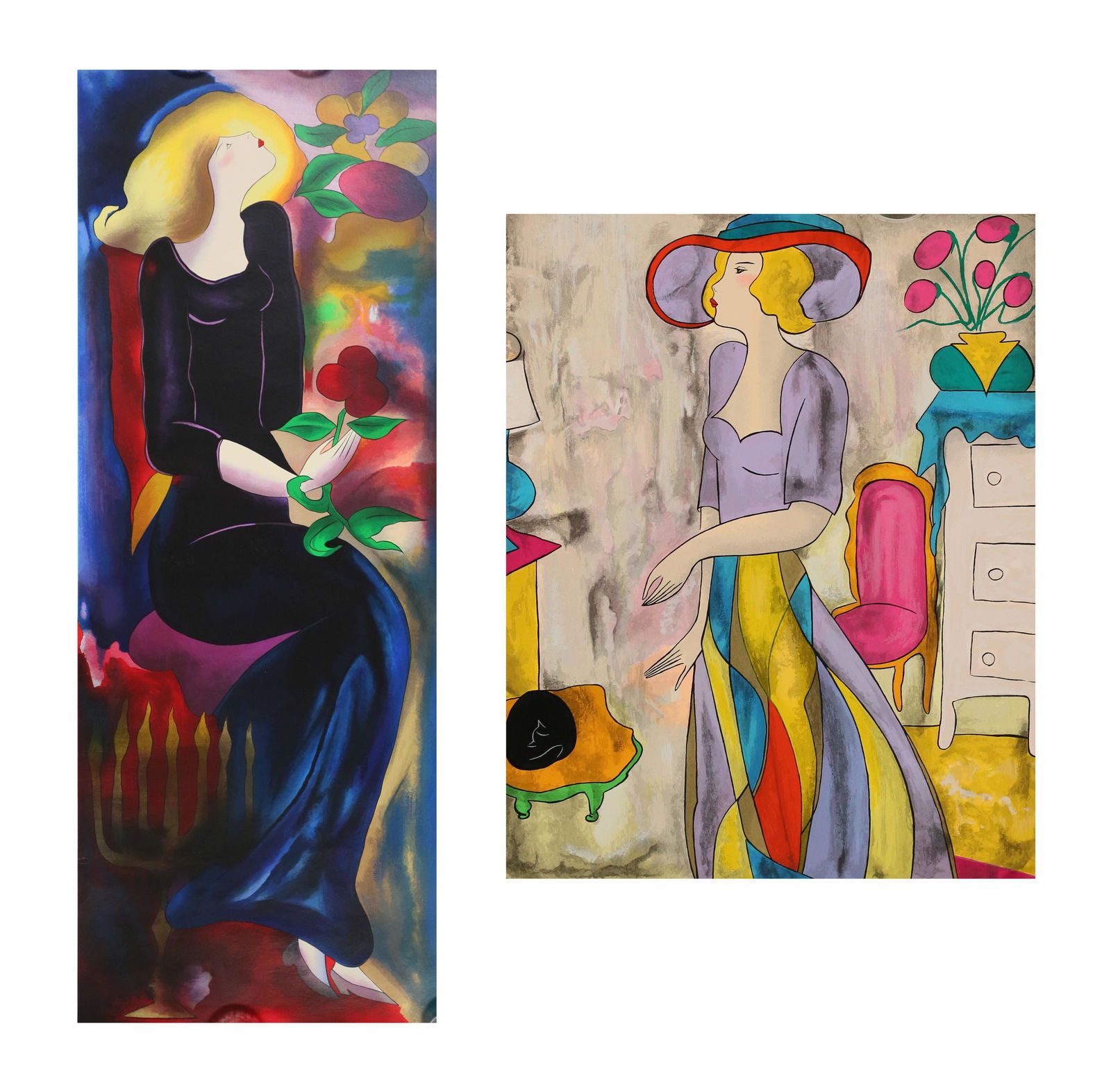 2 Linda Le Kinff Serigraphs (1 of 17)